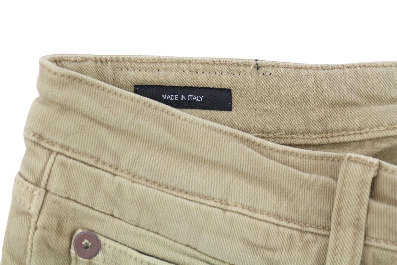 R13 BOY STRAIGHT 28 Khaki Stretch Washed Ankled Light 86308 Size 28" / US 6 / IT 42 - 11 Thumbnail