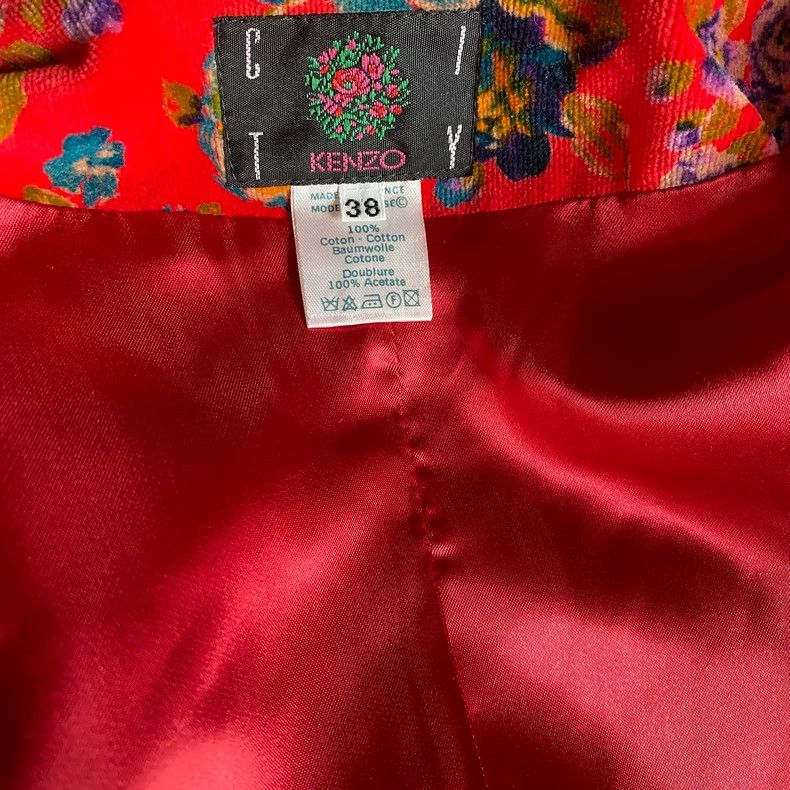 Kenzo KENZO Vintage rose blossom embroidered corduroy jacket wit Size XS / US 0-2 / IT 36-38 - 7 Thumbnail