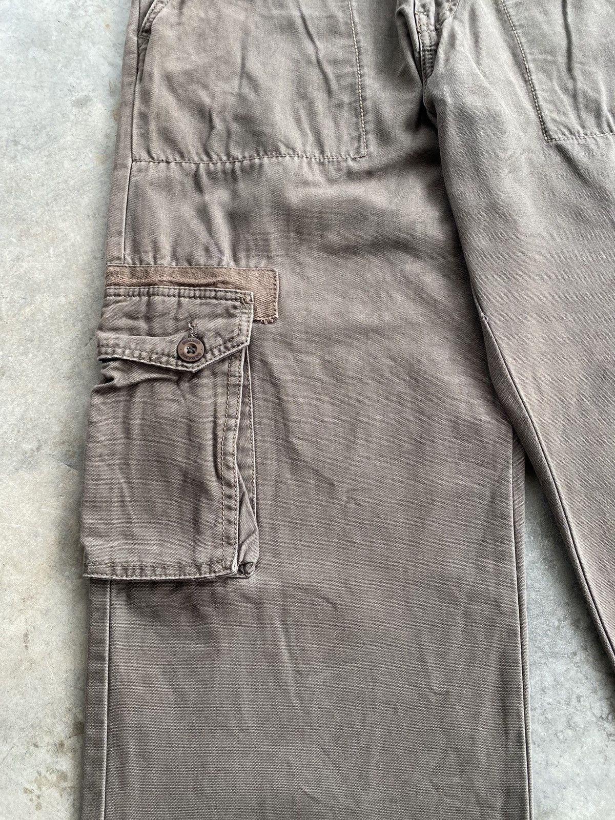 JNCO × Japanese Brand Baggy Jeans Green Source Sun Faded Chocolate/Green Cargo Size US 30 / EU 46 - 4 Thumbnail