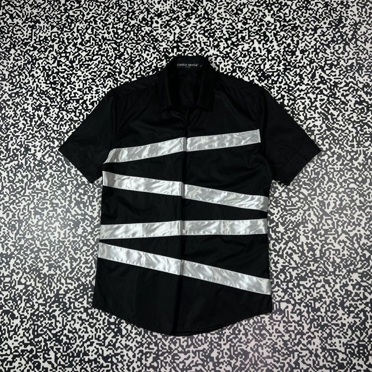 Frankie Morello Vintage Y2K Frankie Morello Striped Jail Style Luxury Shirt Size US L / EU 52-54 / 3 - 1 Thumbnail