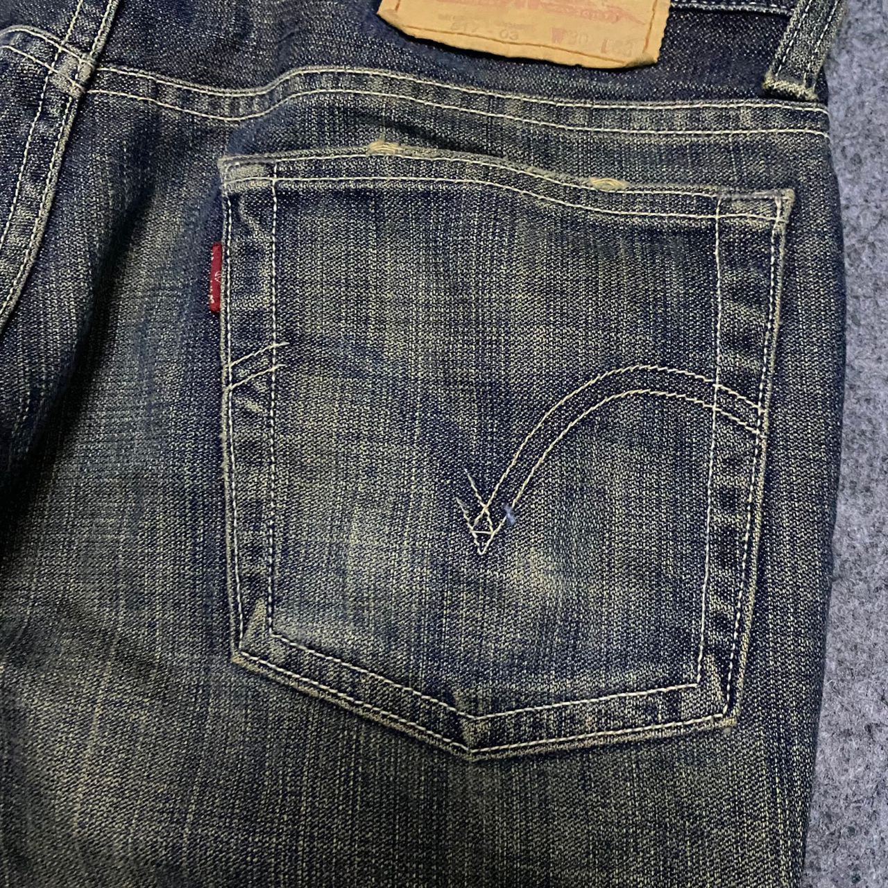 If Six Was Nine 💥Flare💥Vintage Levis Distressed Denim Size US 31 - 11 Thumbnail
