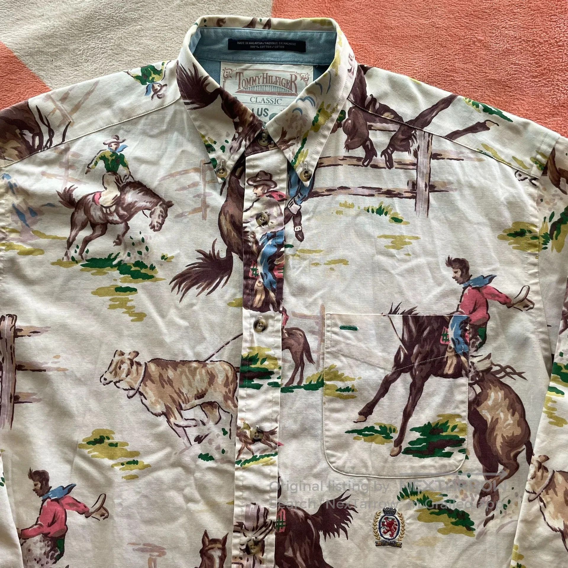 Tommy Hilfiger Tommy Hilfiger Western Ranch Print Shirt. Size US M / EU 48-50 / 2 - 4 Thumbnail