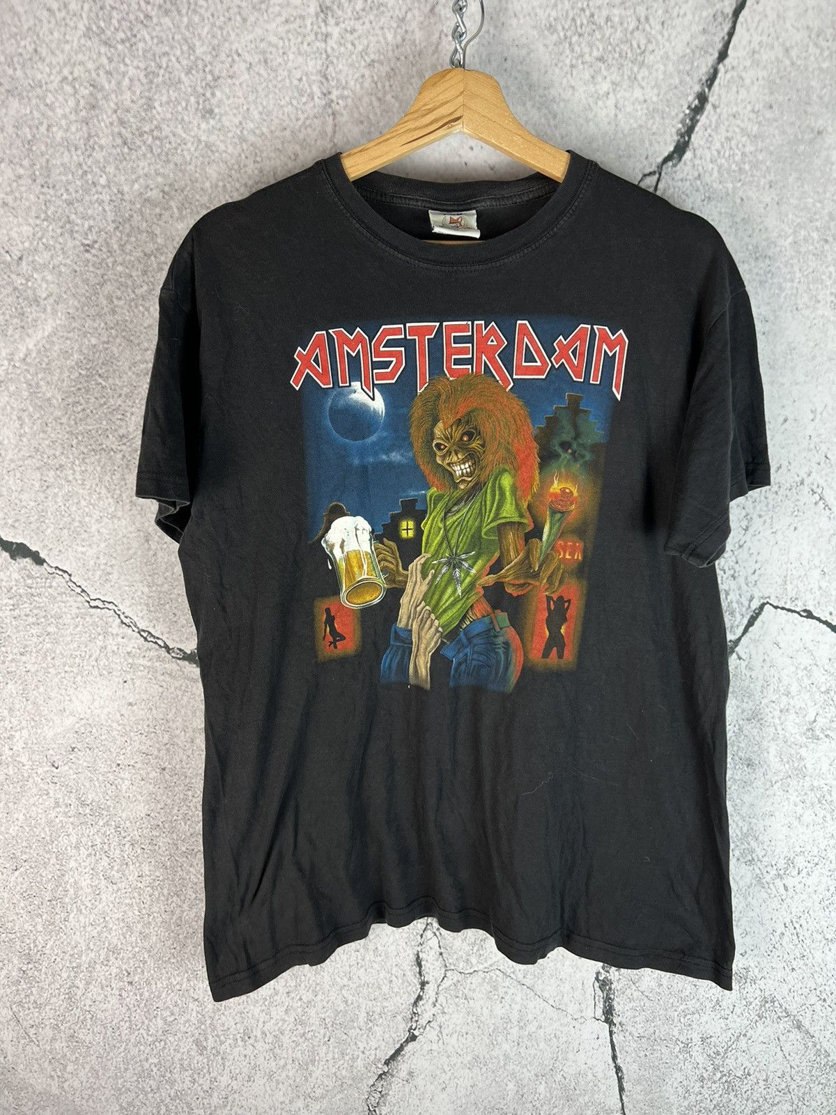 Band Tees × Iron Maiden Amsterdam tshirt like Iron Maide Vintage Logo Band Tee Size US M / EU 48-50 / 2 - 1 Thumbnail