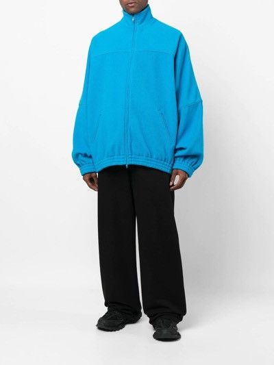 Balenciaga Balenciaga Blue Oversized Tracksuit Fleece Jacket Size US M / EU 48-50 / 2 - 12 Thumbnail