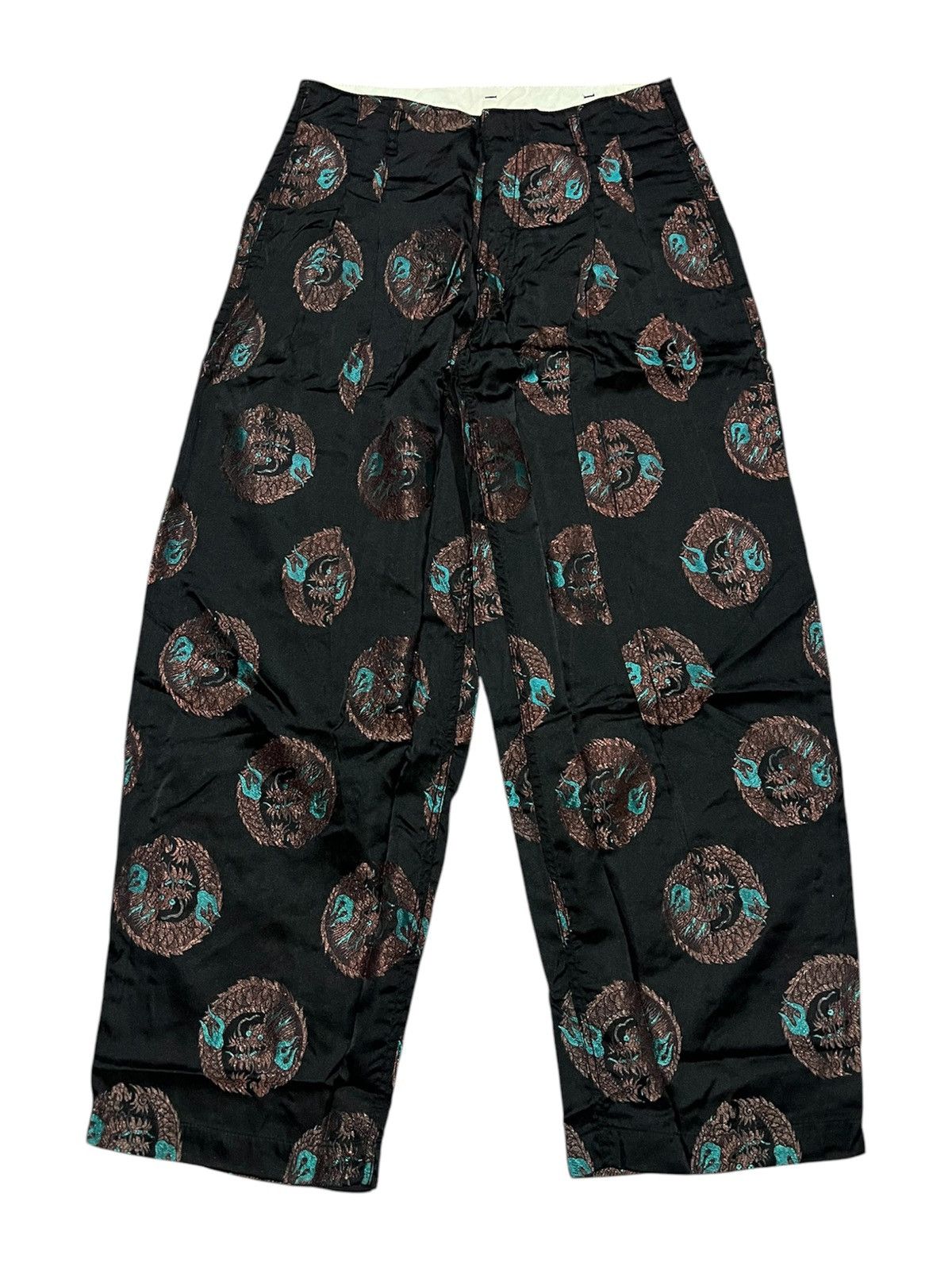 Comme des Garcons Homme Plus FW11 Comme Des Garcons Homme Plus Dragon Embroidered Pants Size US 31 - 2 Thumbnail
