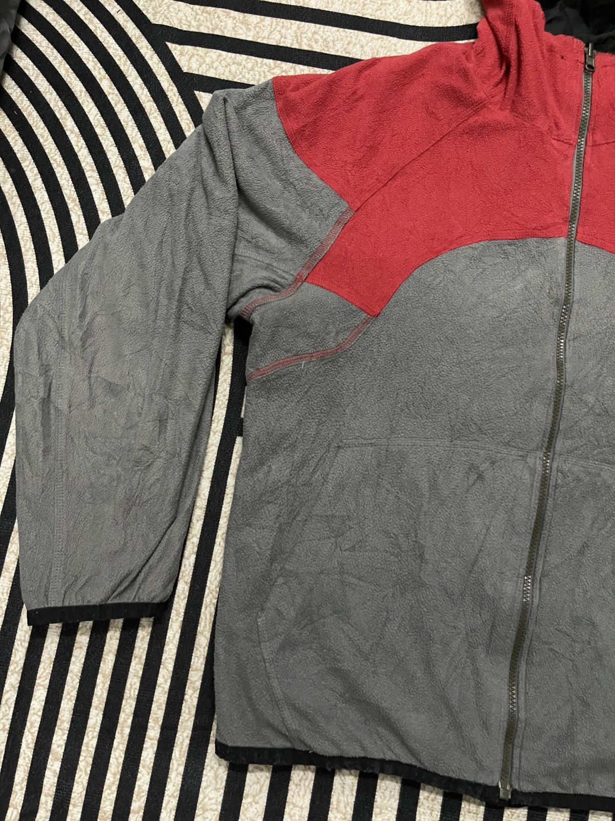 Nike × Vintage 2000s NIKE REVERSIBLE NYLON/FLEECE HOODIE ZIPPER JACKET Size US M / EU 48-50 / 2 - 22 Thumbnail