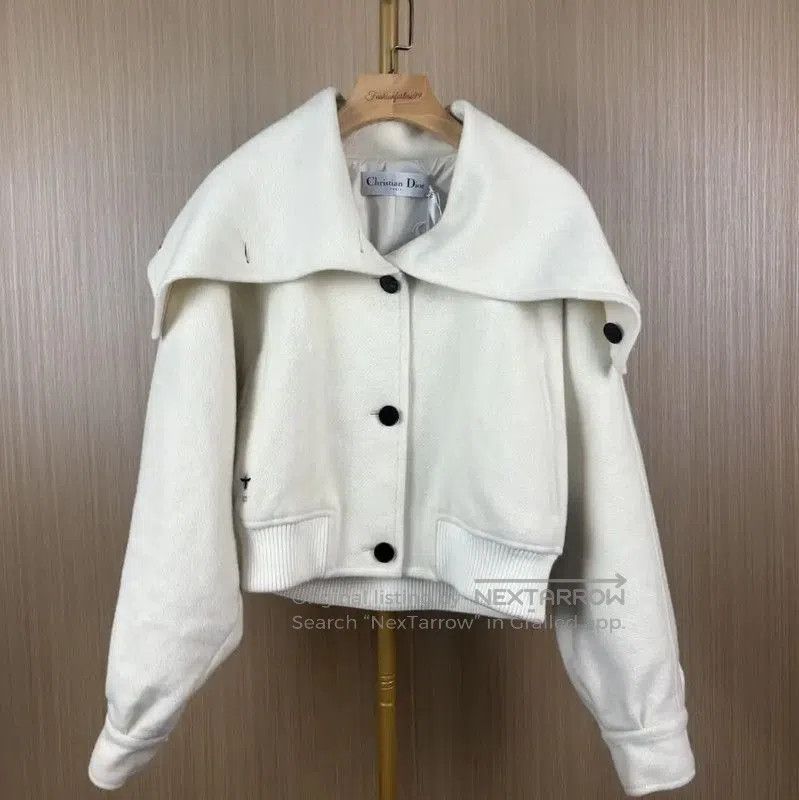 Dior Women's Wool Jacket in Off-White .