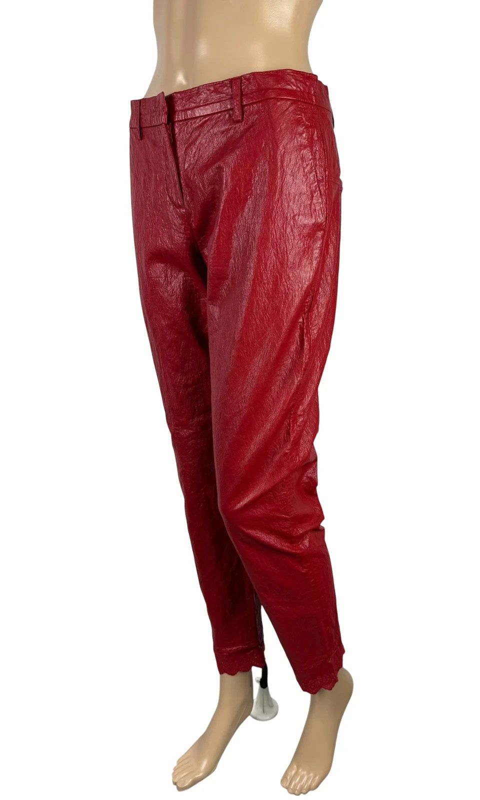 Other Philosophy Di Lorenzo Serafini Faux Leather Trousers Size 27" / US 4 / IT 40 - 1 Thumbnail