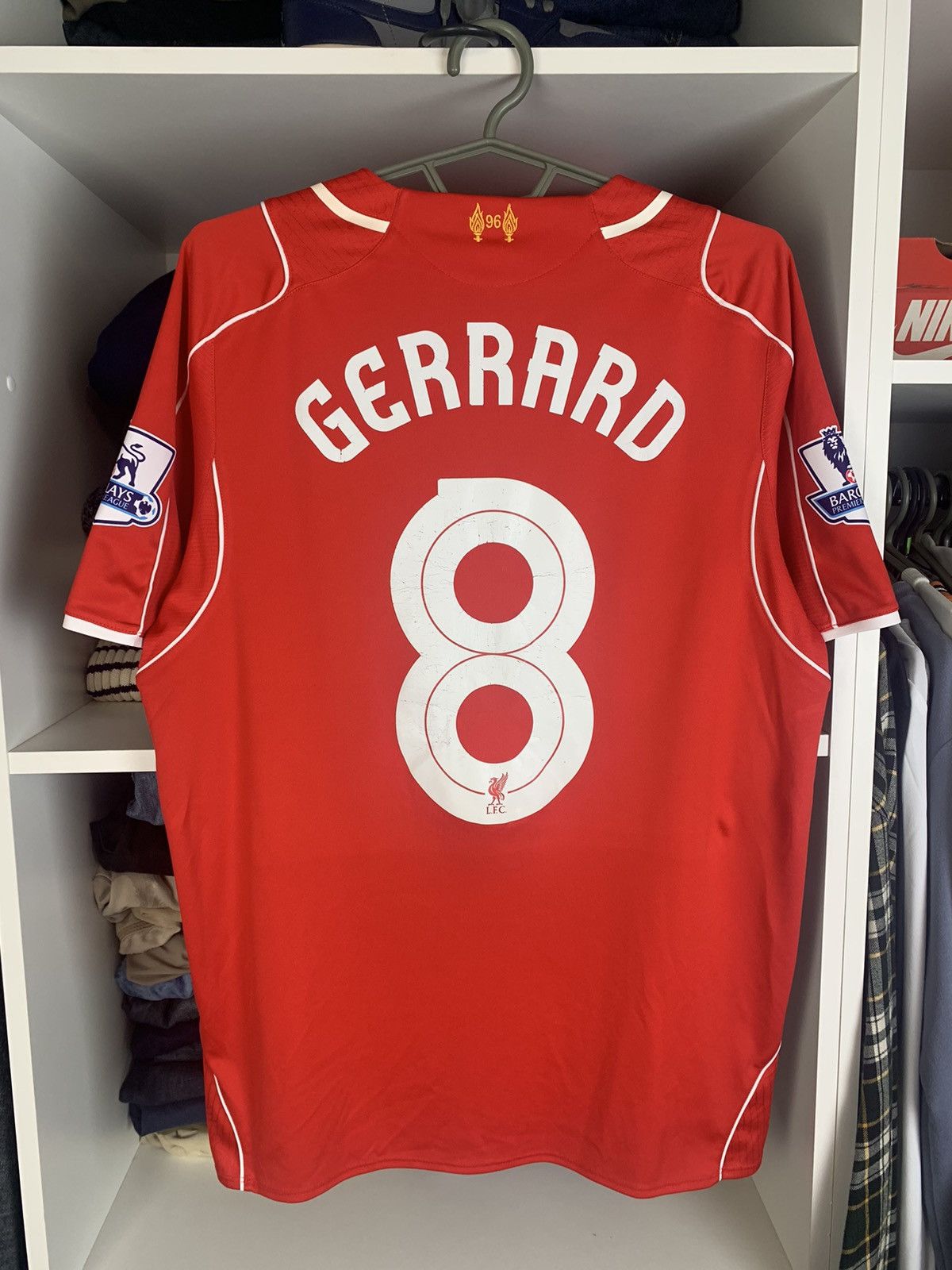 Warrior Warrior Liverpool Gerrard 2014 Football Shirt Soccer Jersey Size US M / EU 48-50 / 2 - 1 Thumbnail