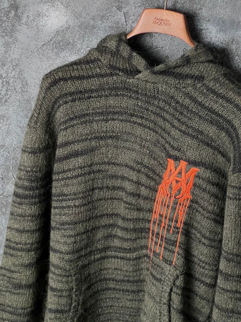 Amiri Amiri Letter Embroidered Hooded Knit Sweater Size US L / EU 52-54 / 3 - 4 Thumbnail