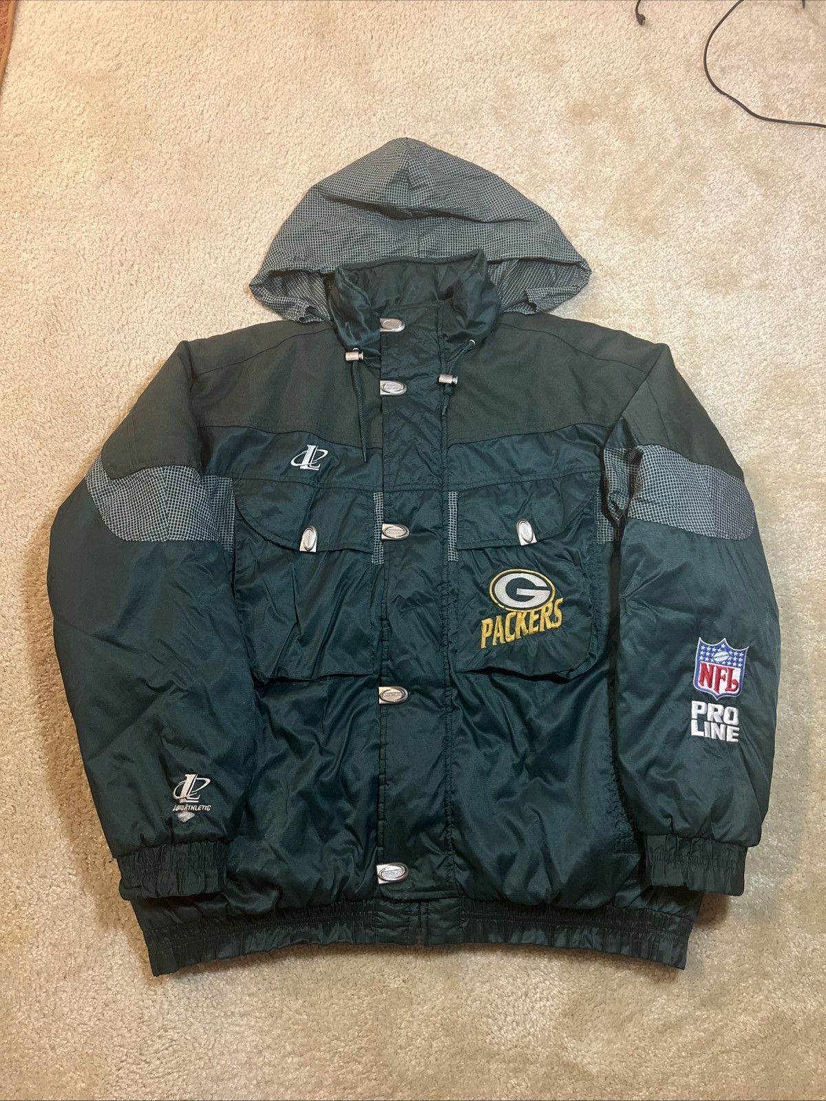 Logo Athletic Logo Athletic Green Bay Packers Pro Line Puffer Jacket Size US XL / EU 56 / 4 - 1 Thumbnail