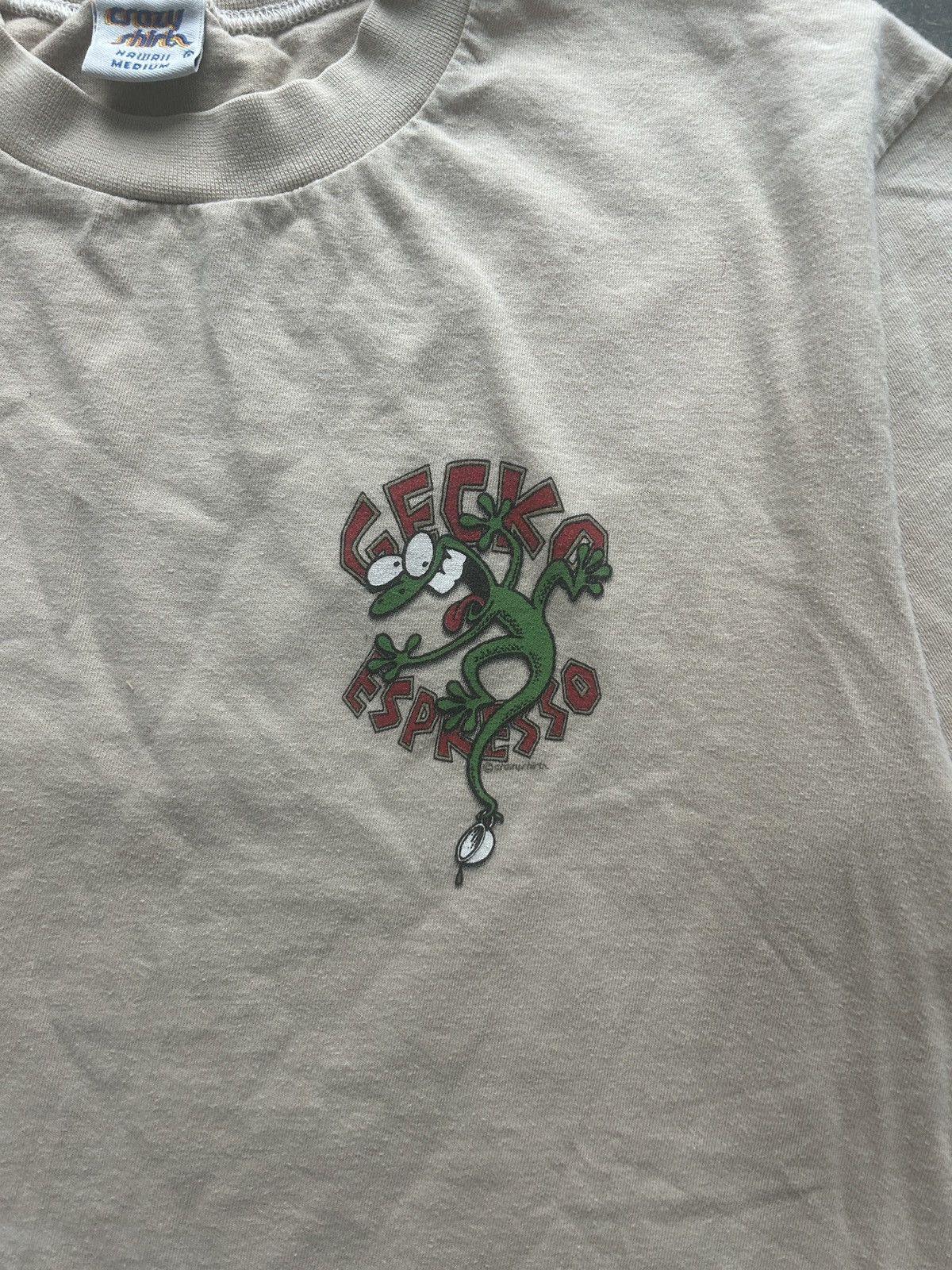 Vintage Vintage 90s Gecko Espresso Coffee Tee Size US M / EU 48-50 / 2 - 4 Thumbnail