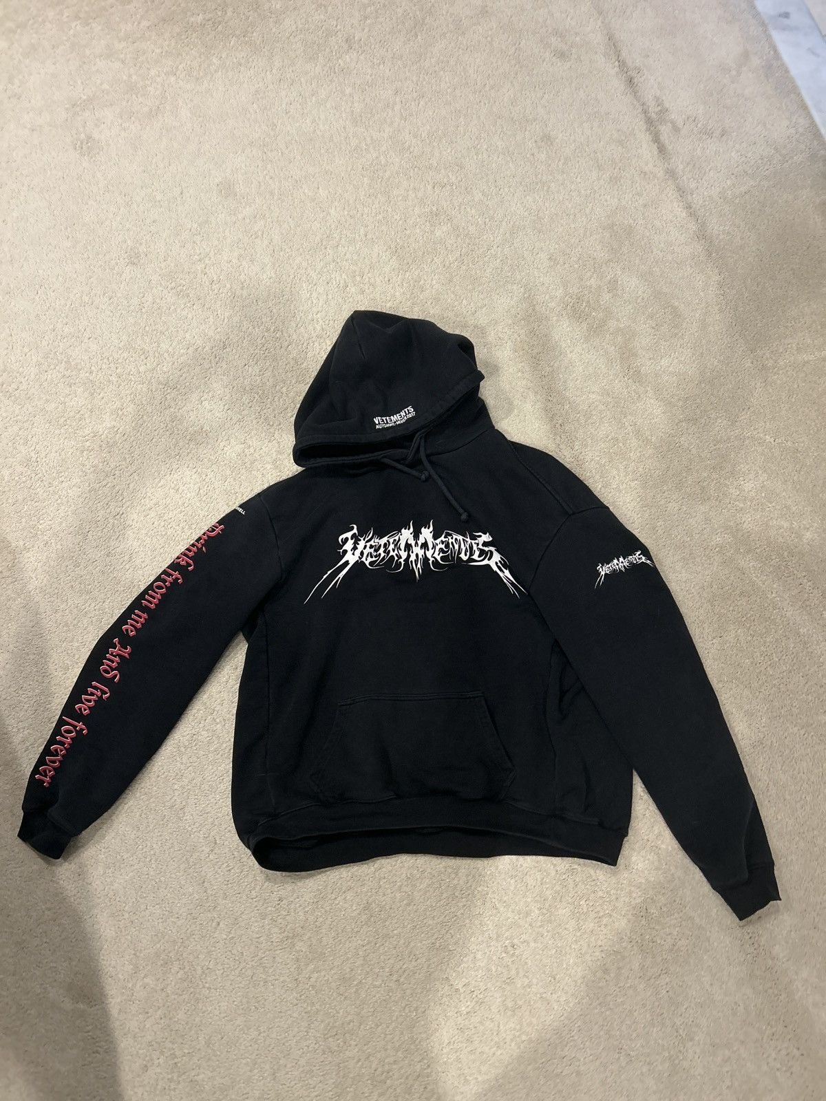 Vetements Vetements Total Fucking Darkness TFD Homme Hoodie Size M