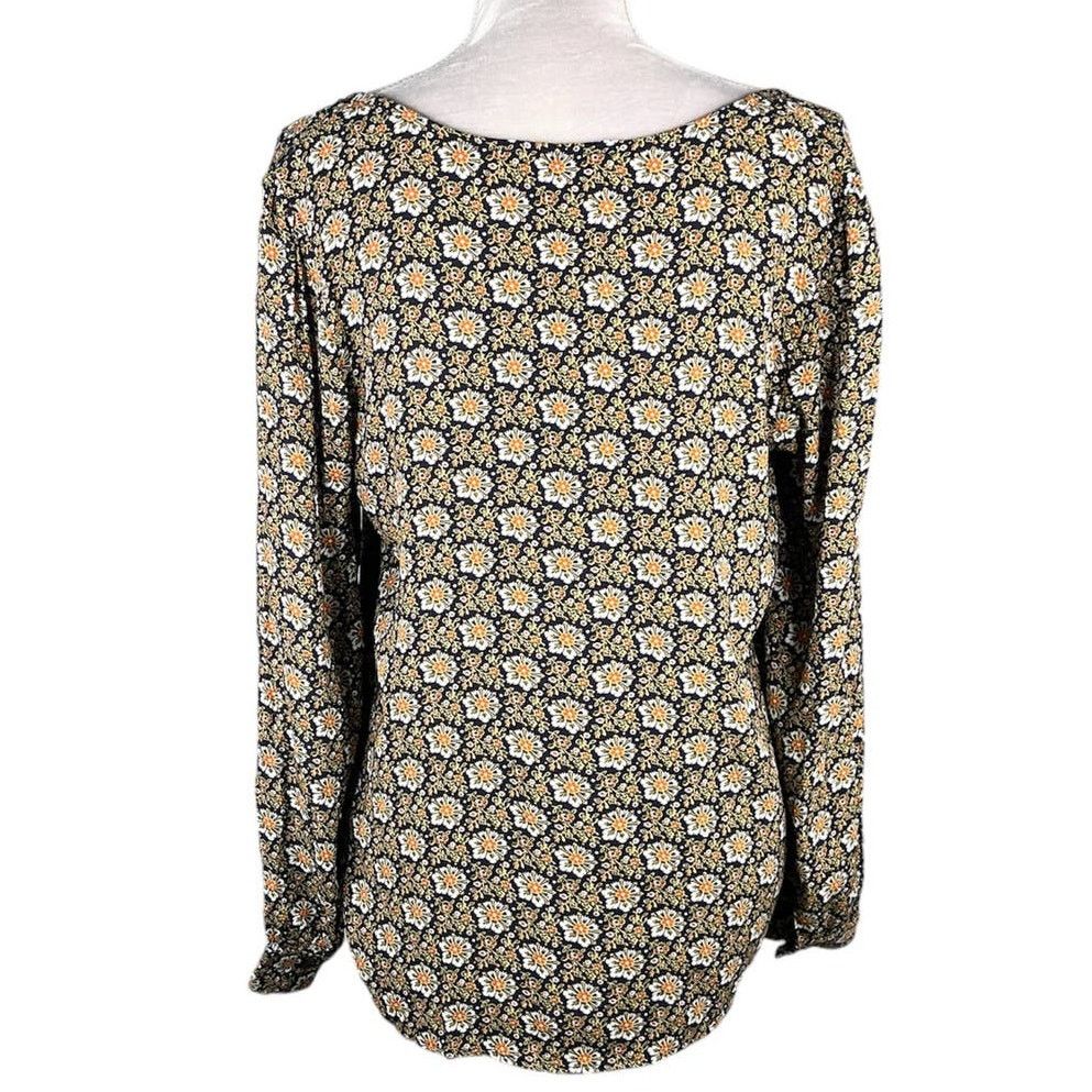 Loft Loft Top Blouse Floral Long Sleeves Medium New Size M / US 6-8 / IT 42-44 - 11 Thumbnail