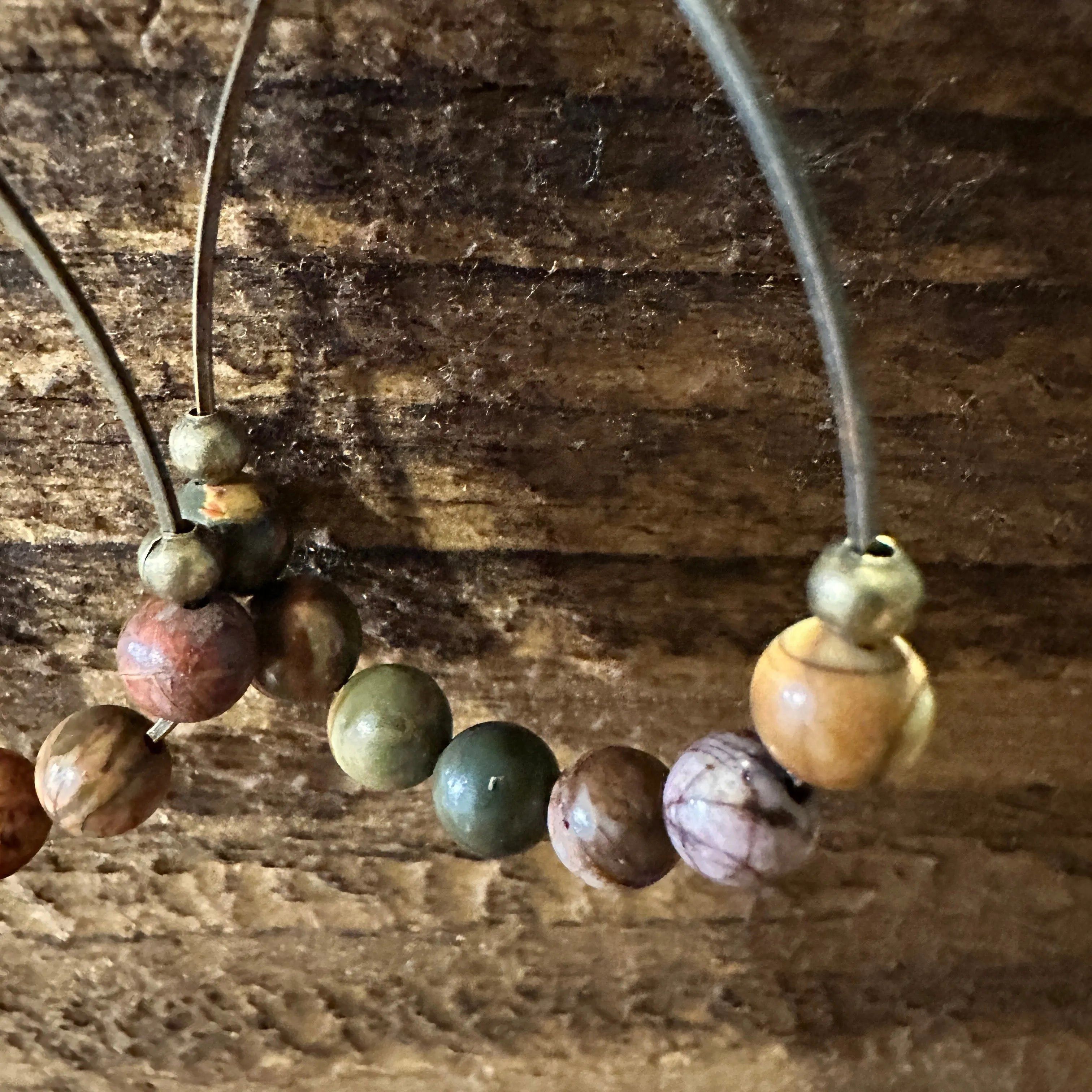 Other Handmade Western Hippie Copper Wire Colorful Wooden Beads Dr Size ONE SIZE - 7 Thumbnail
