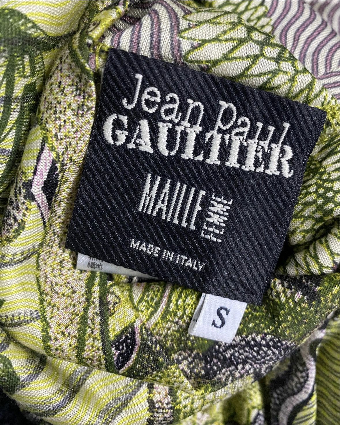 Jean Paul Gaultier Jean Paul Gaultier Green Gragon tank top 00s vintage Size US S / EU 44-46 / 1 - 7 Thumbnail