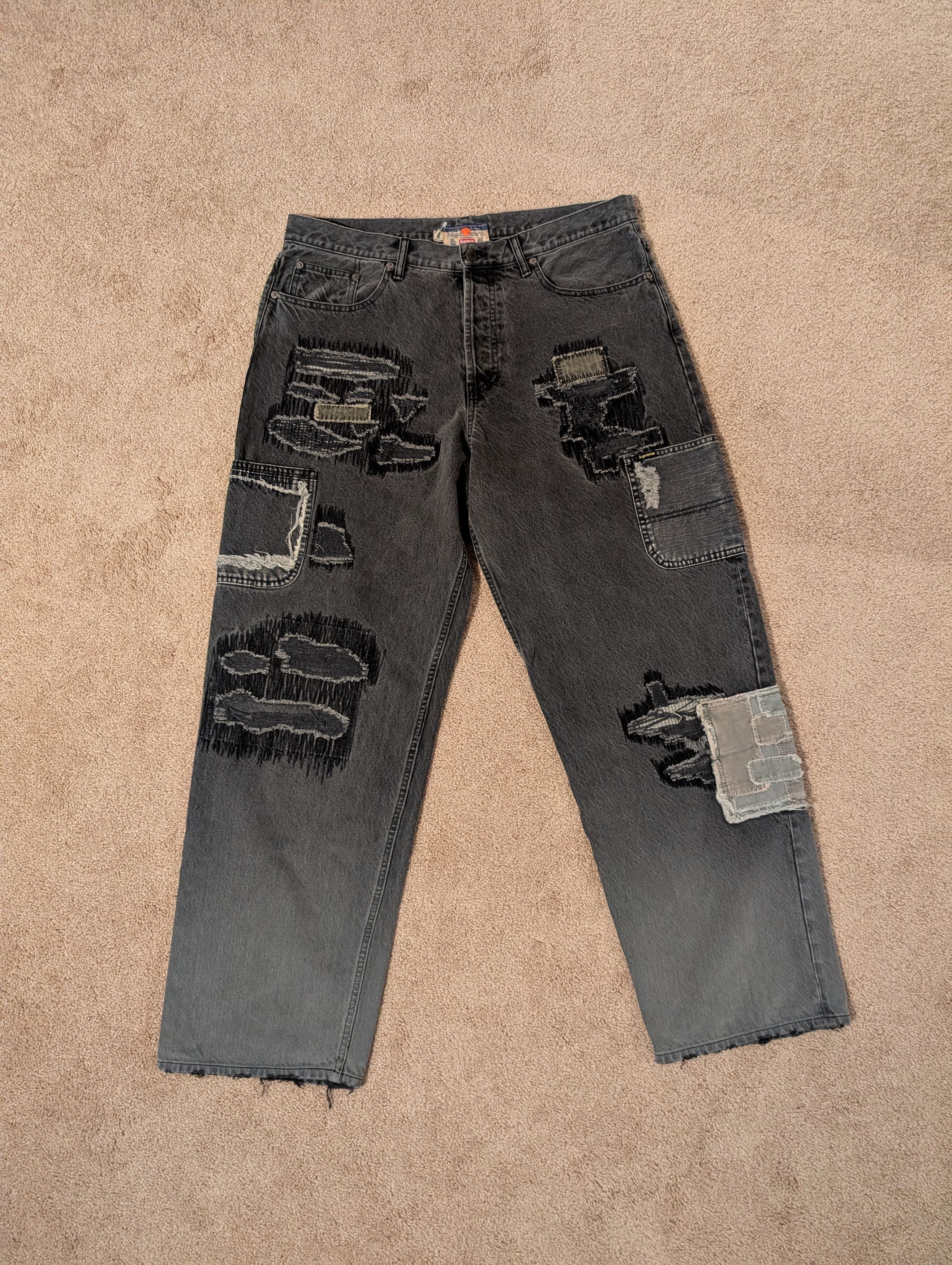 Supreme FW23 - RADIAL EMBROIDERY LOOSE FIT JEAN | Grailed