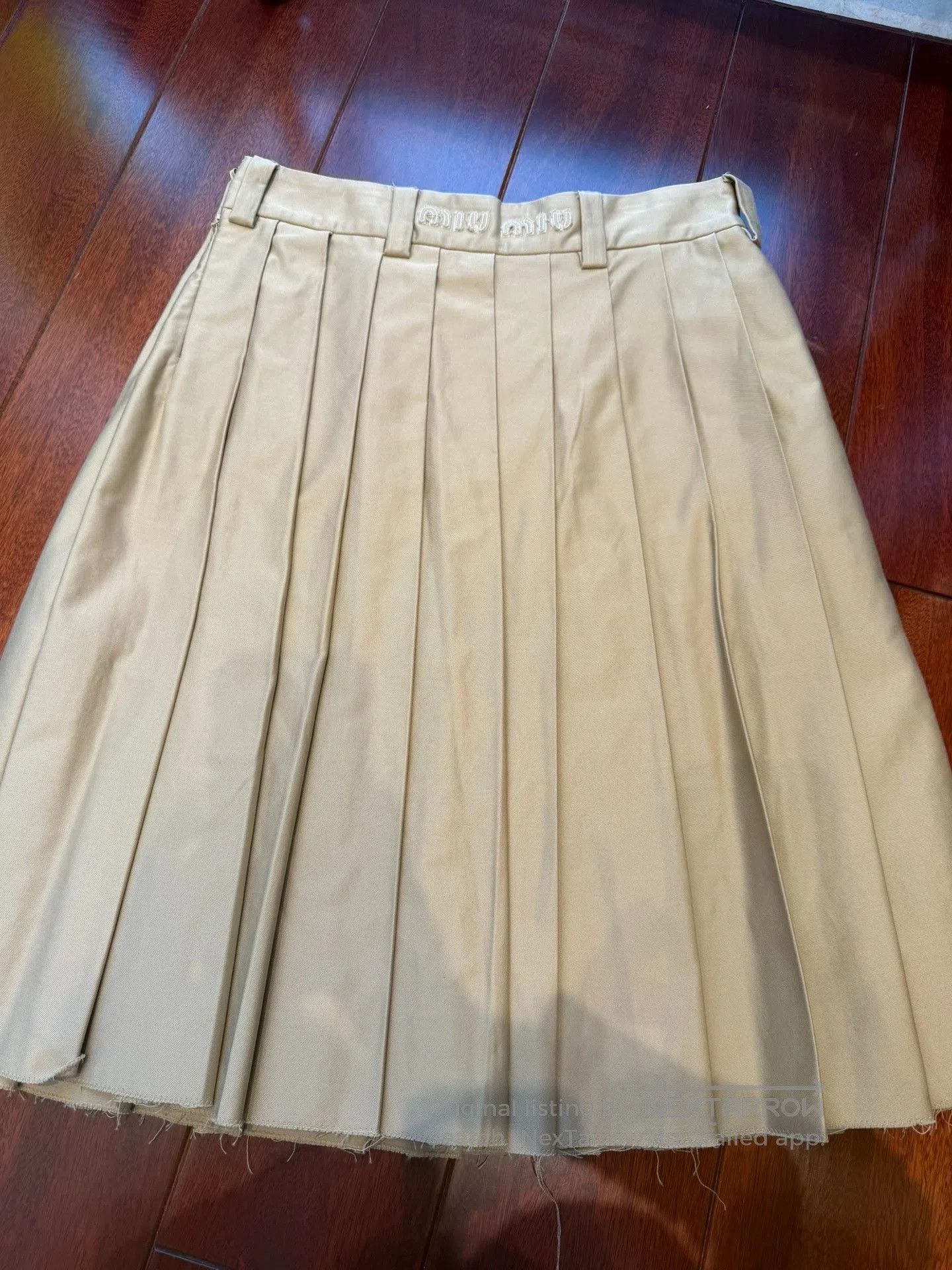 Miu Miu Miumiu Pleated Skirt Size 38. Size 37" - 1 Thumbnail