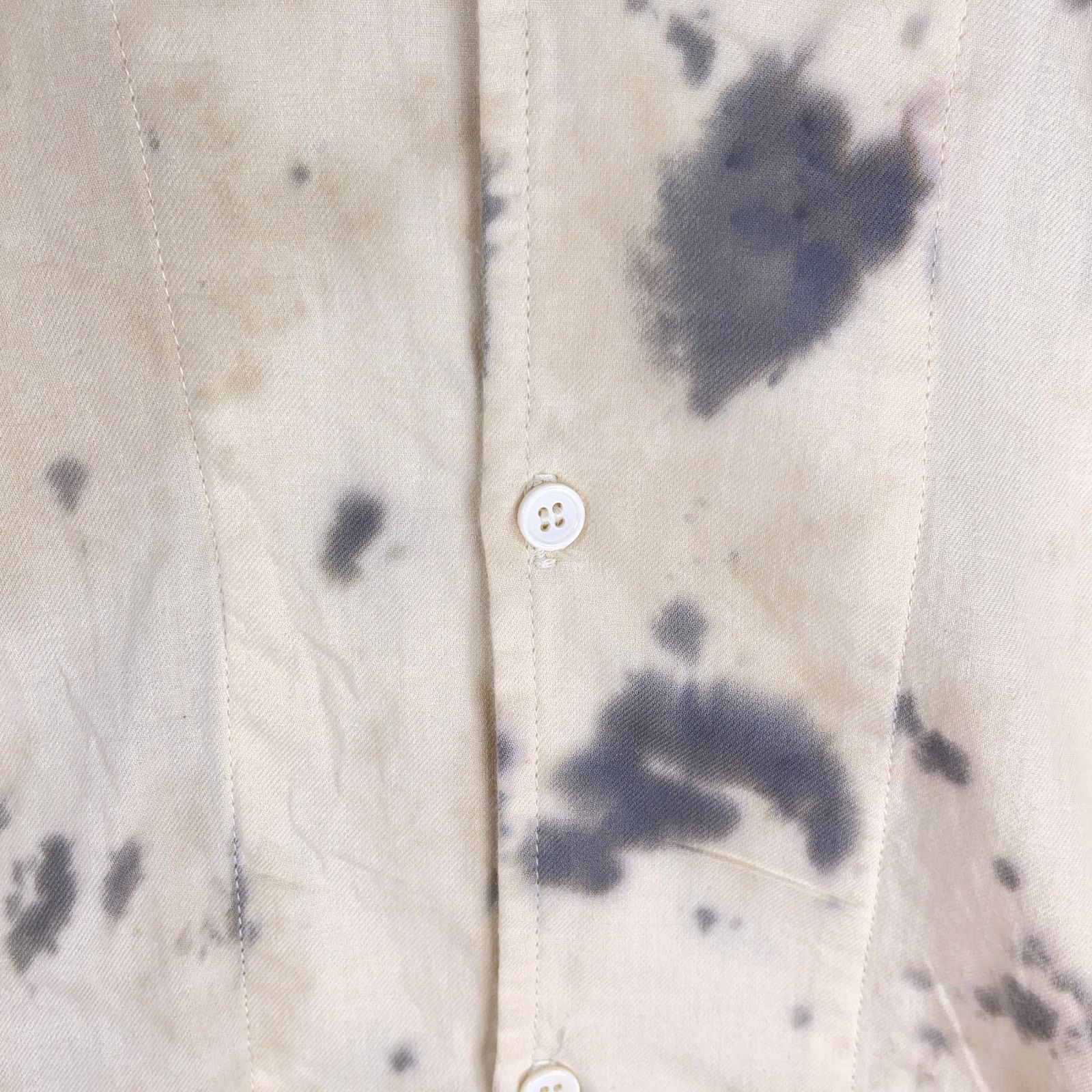 Beautiful Ful Beautiful Fül BTFL Short Sleeve Hand Dyed Bone Shirt Rare Size US M / EU 48-50 / 2 - 7 Thumbnail