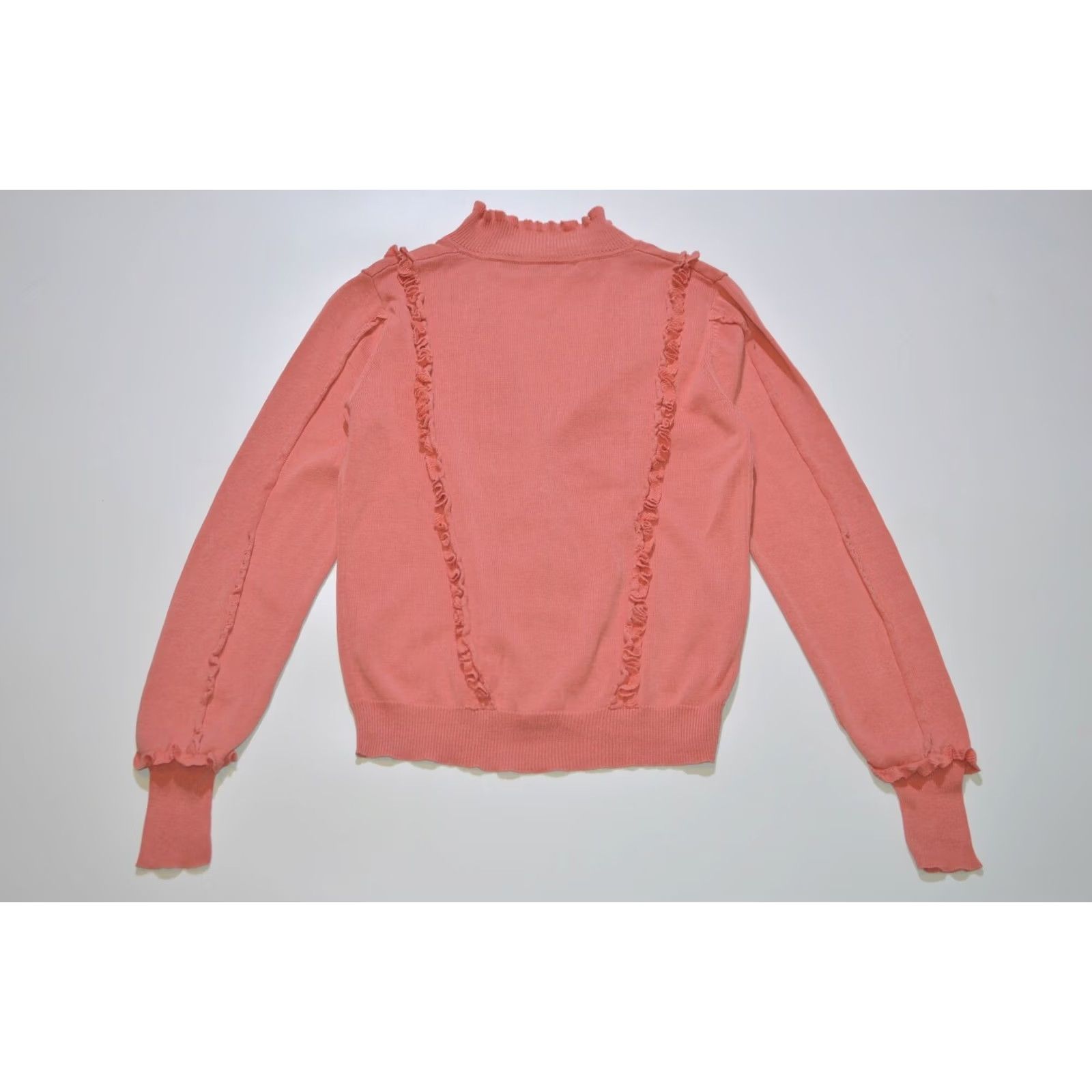 Marc by Marc Jacobs Wmns Marc by Marc Jacobs Designer Pink Button Ruffled Blouse Top Size S Size S / US 4 / IT 40 - 6 Thumbnail