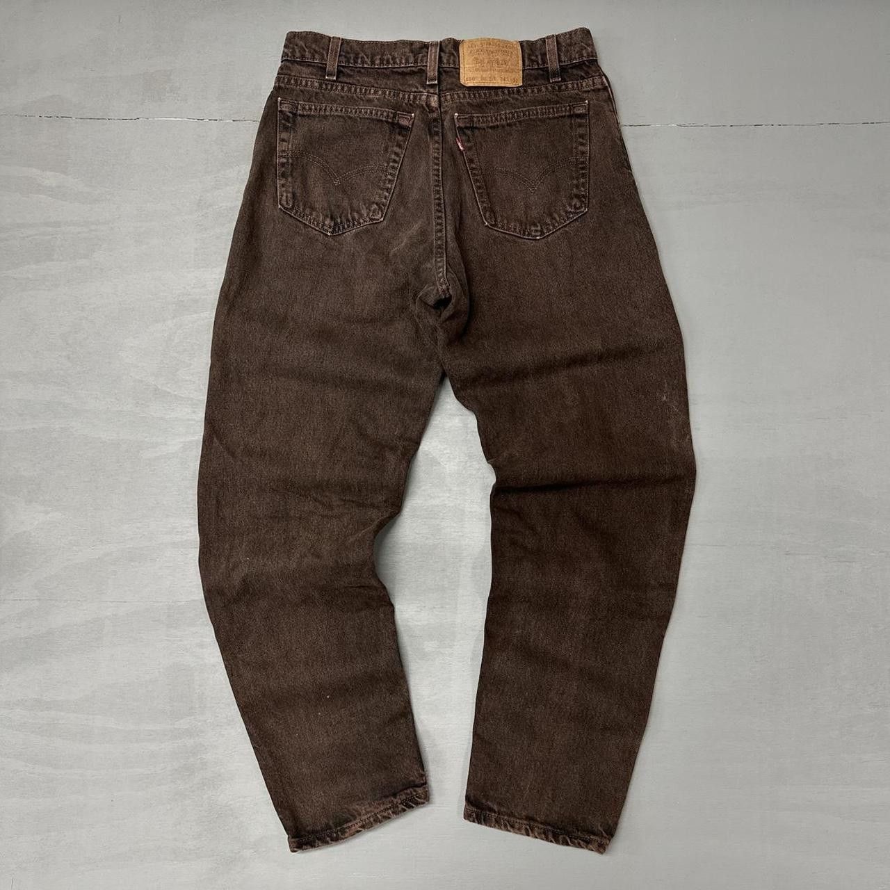 Levi's Vintage Levi’s 550 Brown Denim Jeans Men’s 32 x 30 Size US 32 / EU 48 - 1 Thumbnail
