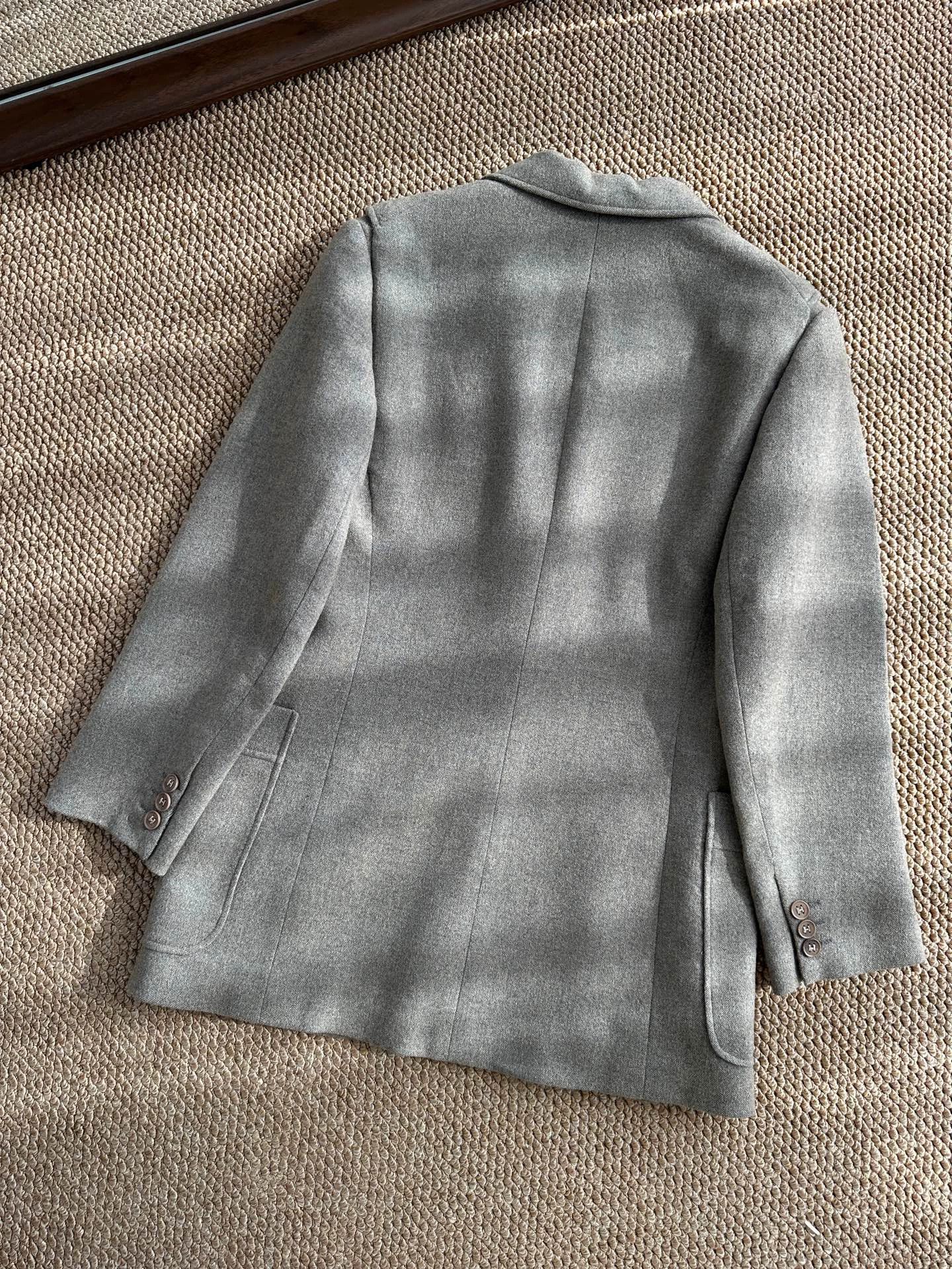 Hermes HERMES by Margiela wool cashmere blazer women's green-brown Size M / US 6-8 / IT 42-44 - 4 Thumbnail
