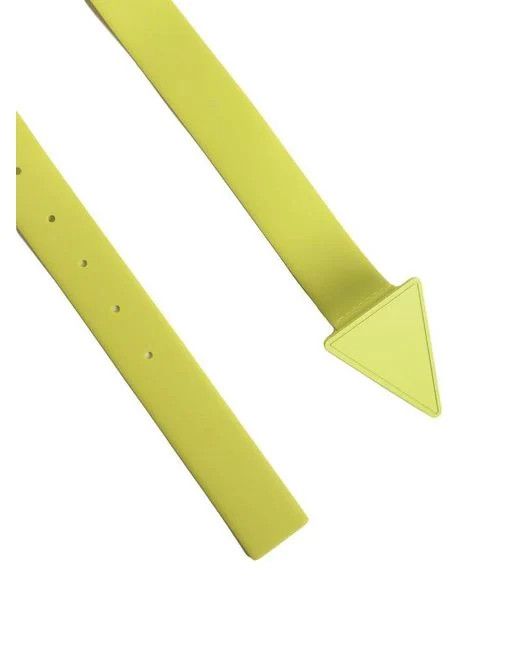 Bottega Veneta o1n1vont0425 Size: 100 / Triangle Belt in Yellow Size 40 - 3 Thumbnail