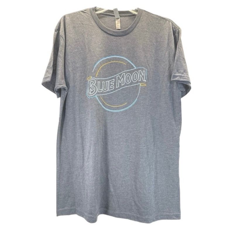 Next Level Apparel Blue Moon Beer Next Level Blue Logo Graphic Tee Men sz L Size US L / EU 52-54 / 3 - 1 Thumbnail