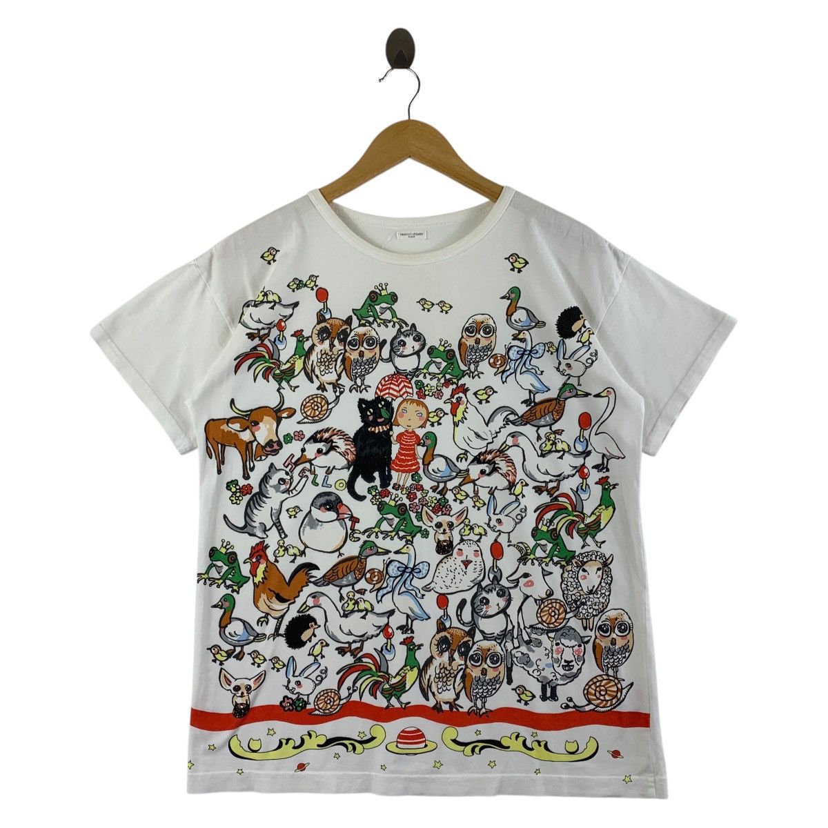 Issey Miyake × Japanese Brand × Tsumori Chisato TSUMORI CHISATO art cartoon overprinted tee Size US M / EU 48-50 / 2 - 1 Thumbnail