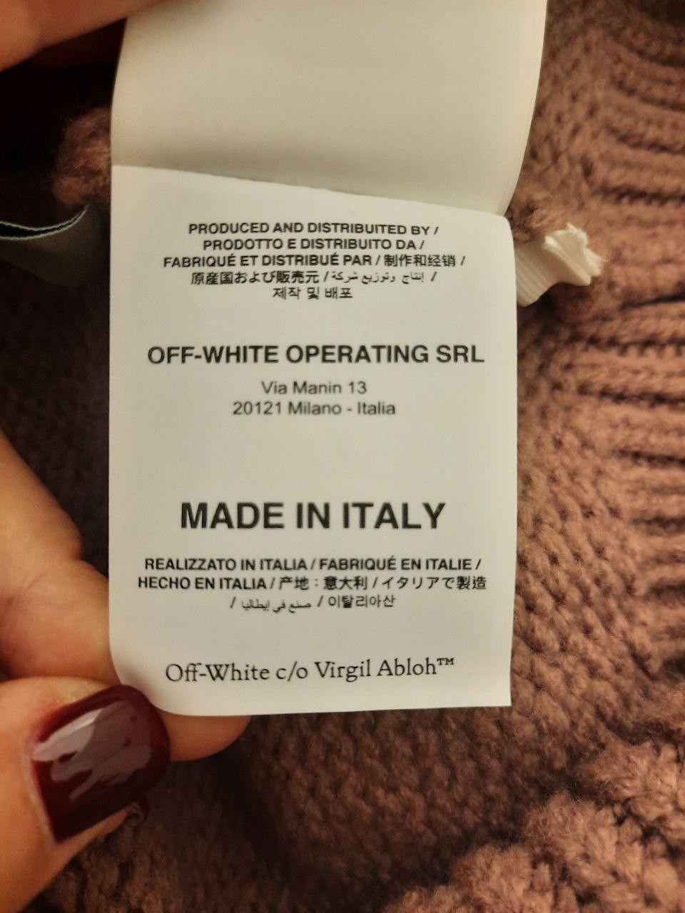 Off-White FW20 AW20 Embroidered Intarsia Sweater Size US S / EU 44-46 / 1 - 8 Thumbnail