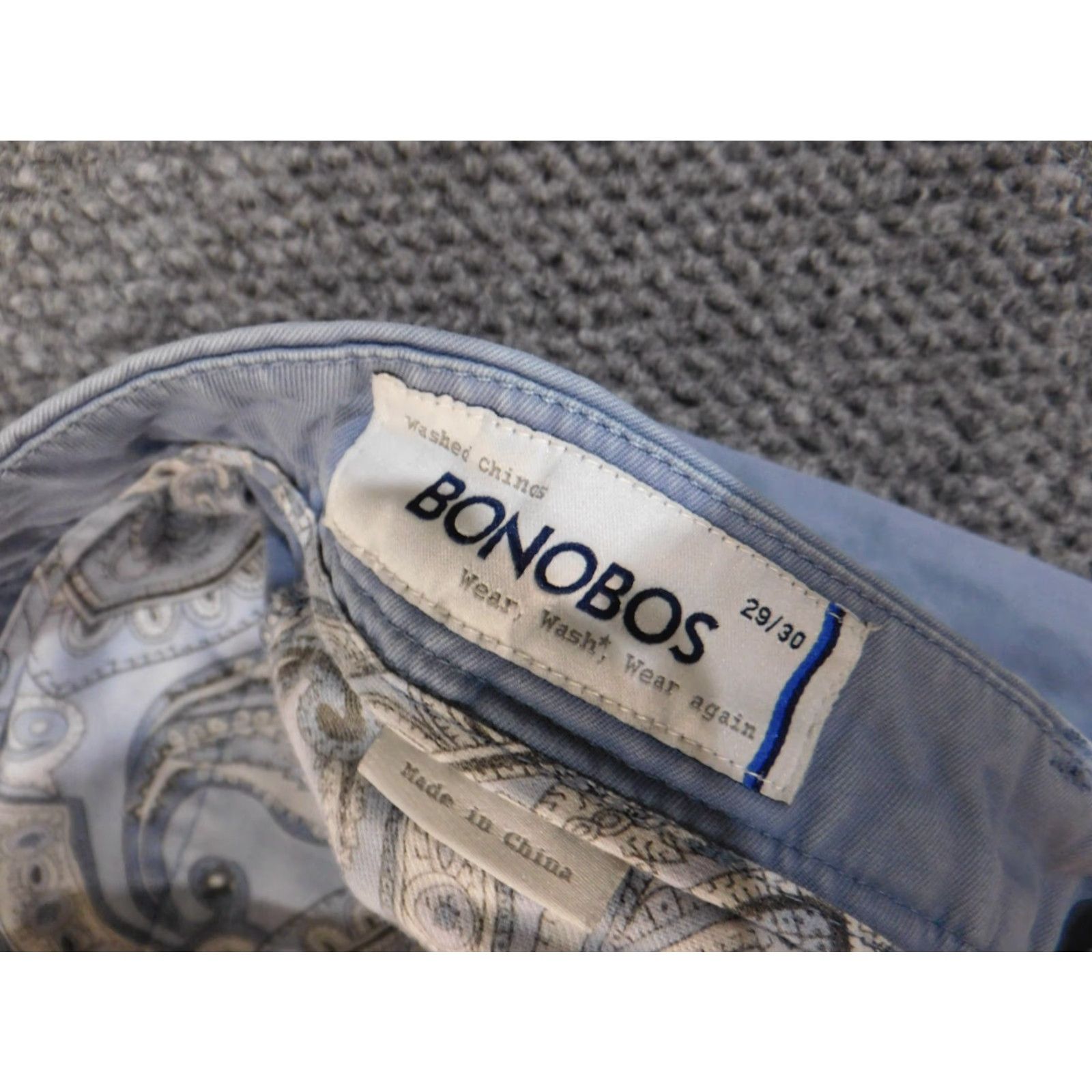 Bonobos Bonobos Pants Mens 29x28 Blue Straight Leg Chino Business Casual Workwear Pants Mens Regular 29 Blue Chino Modern 90s? Wait. Size US 29 - 6 Thumbnail