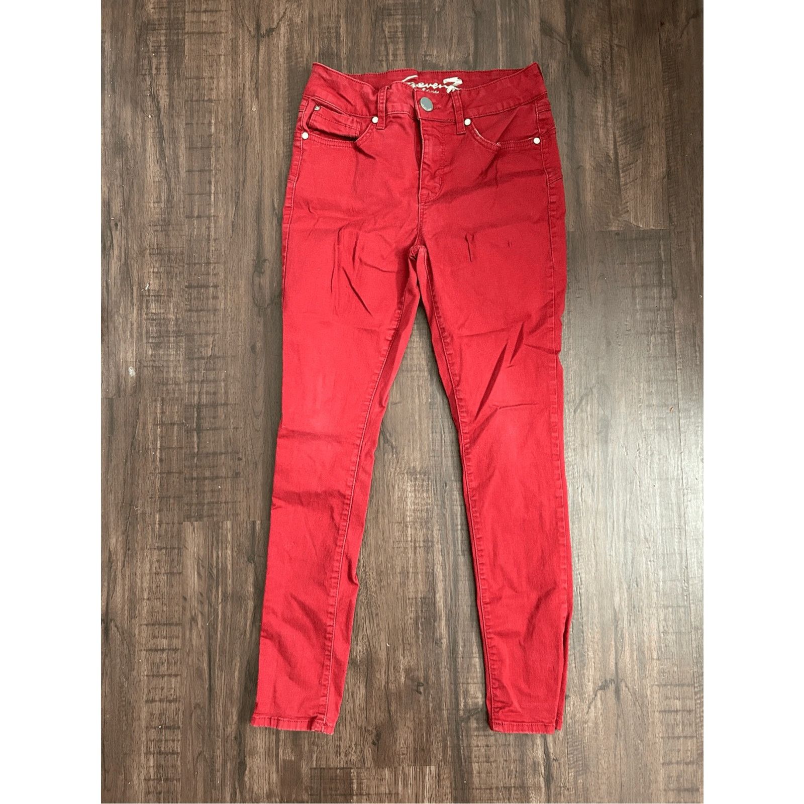 7 For All Mankind 7 For All Mankind Skinny Jeans in Bril Red, Sz 4, MSRP $179 Size 27" / US 4 / IT 40 - 1 Thumbnail