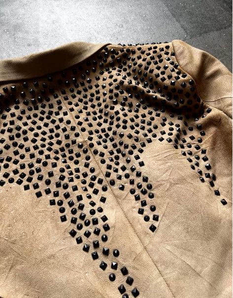 Number (N)ine Number (N)ine 2006SS Runway Studded Lambskin Leather Jacket Size US L / EU 52-54 / 3 - 6 Thumbnail