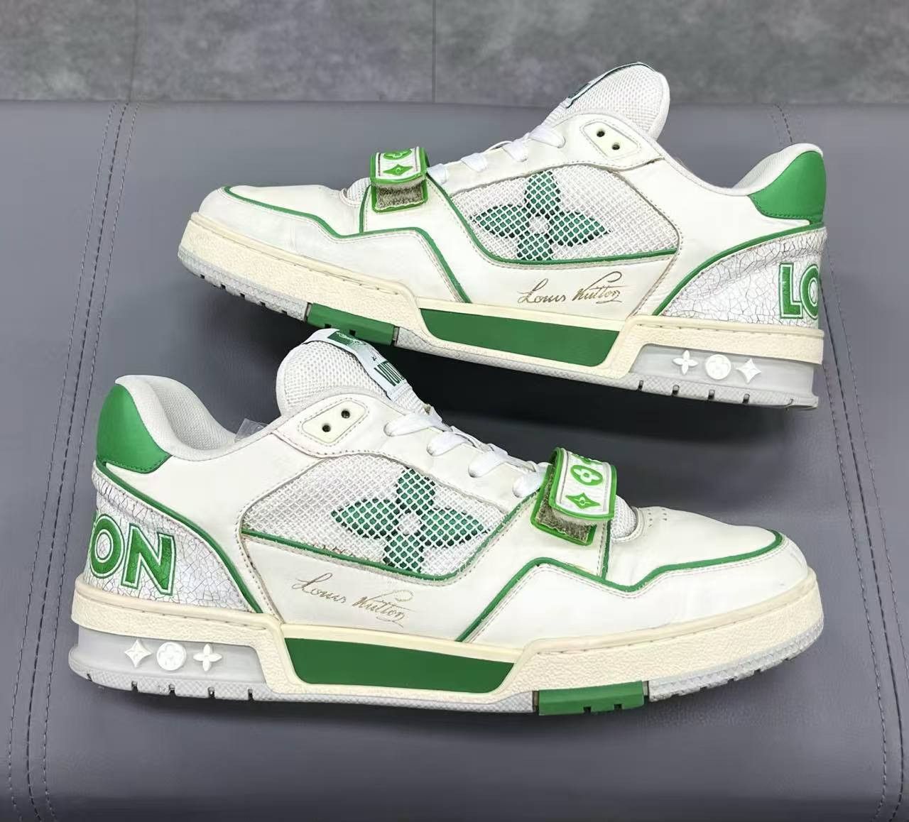 Louis Vuitton Louis Vuitton Training Green Lowtop Sneakers 9 Men Size US 9 / EU 42 - 6 Thumbnail