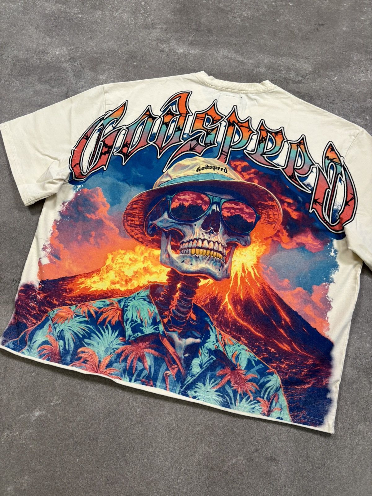 Godspeed Godspeed Natural Disaster Tee, Bone Size US XL / EU 56 / 4 - 6 Thumbnail