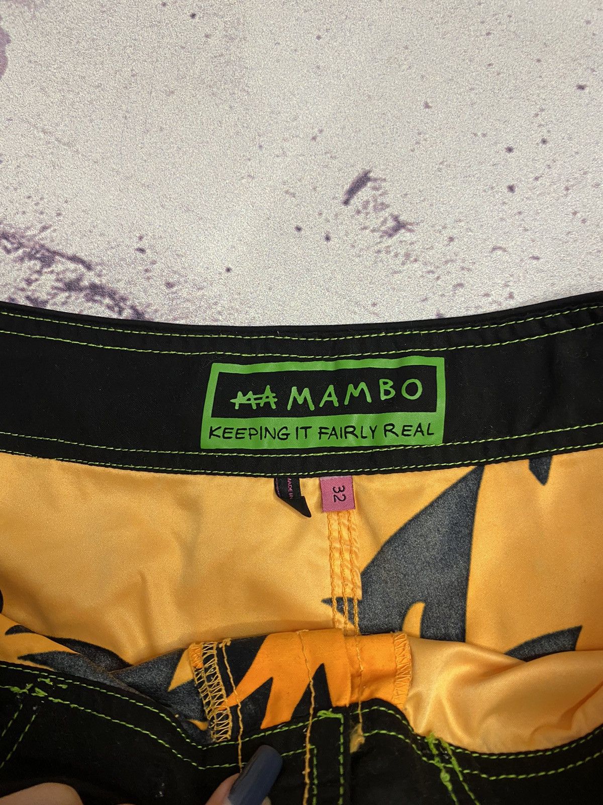 Mambo MENS vintage Mambo Overprint Luxury Surf Shorts Size US 32 / EU 48 - 6 Thumbnail