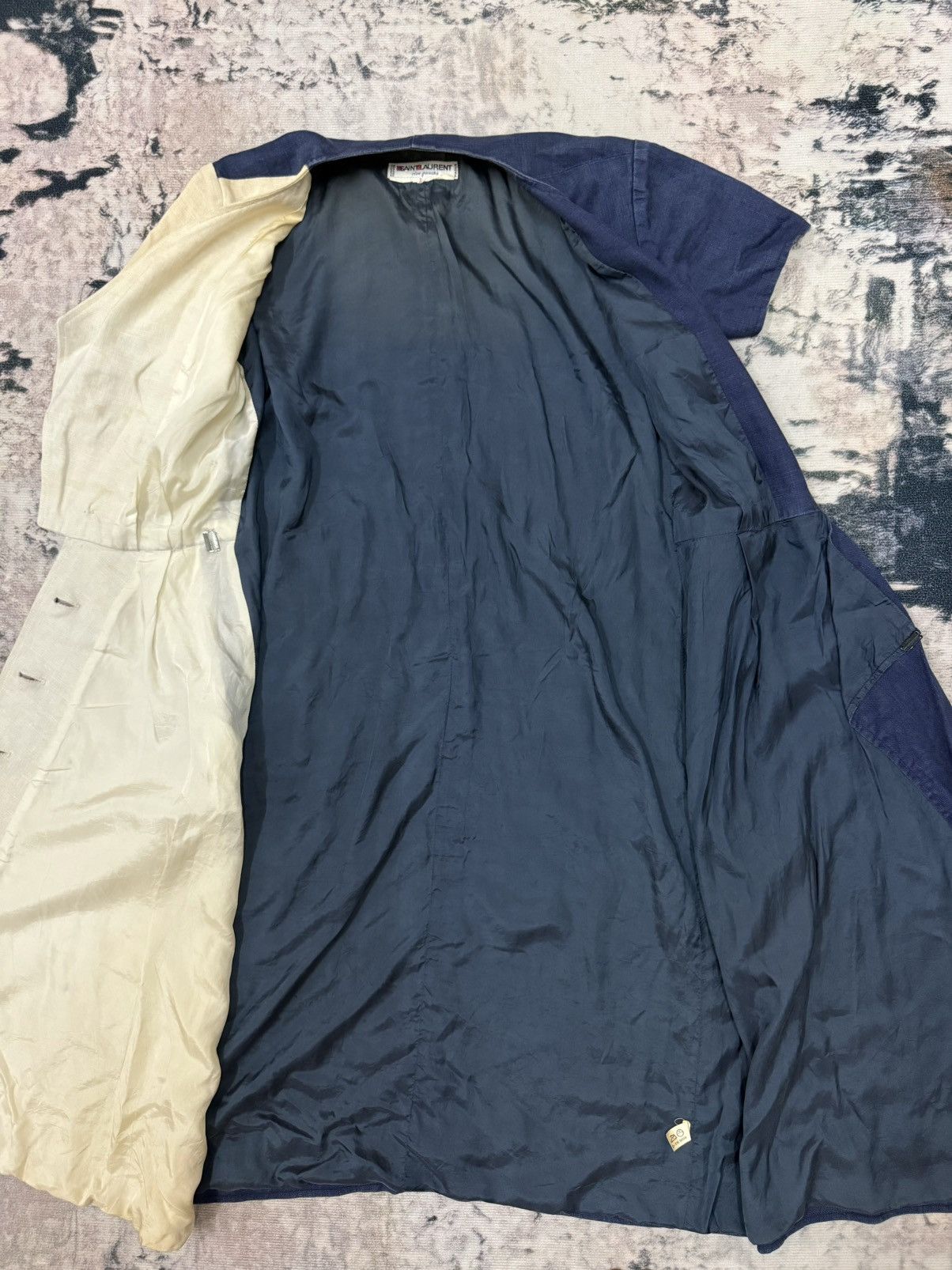 Saint Laurent Paris YVES SAINT LAURENT PARIS RIVE GAUCHE 1970’s LINEN DAY DRESS Size XS / US 0-2 / IT 36-38 - 7 Thumbnail