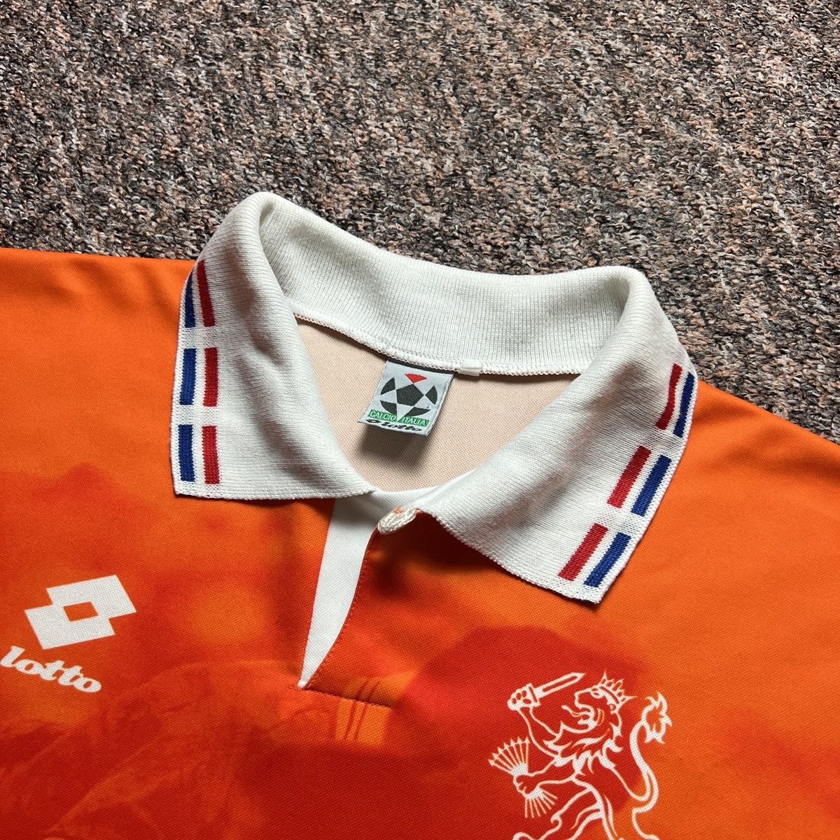 Lotto Sport Netherlands 1996 1997 Lotto Home Football Shirt a Size US L / EU 52-54 / 3 - 5 Thumbnail