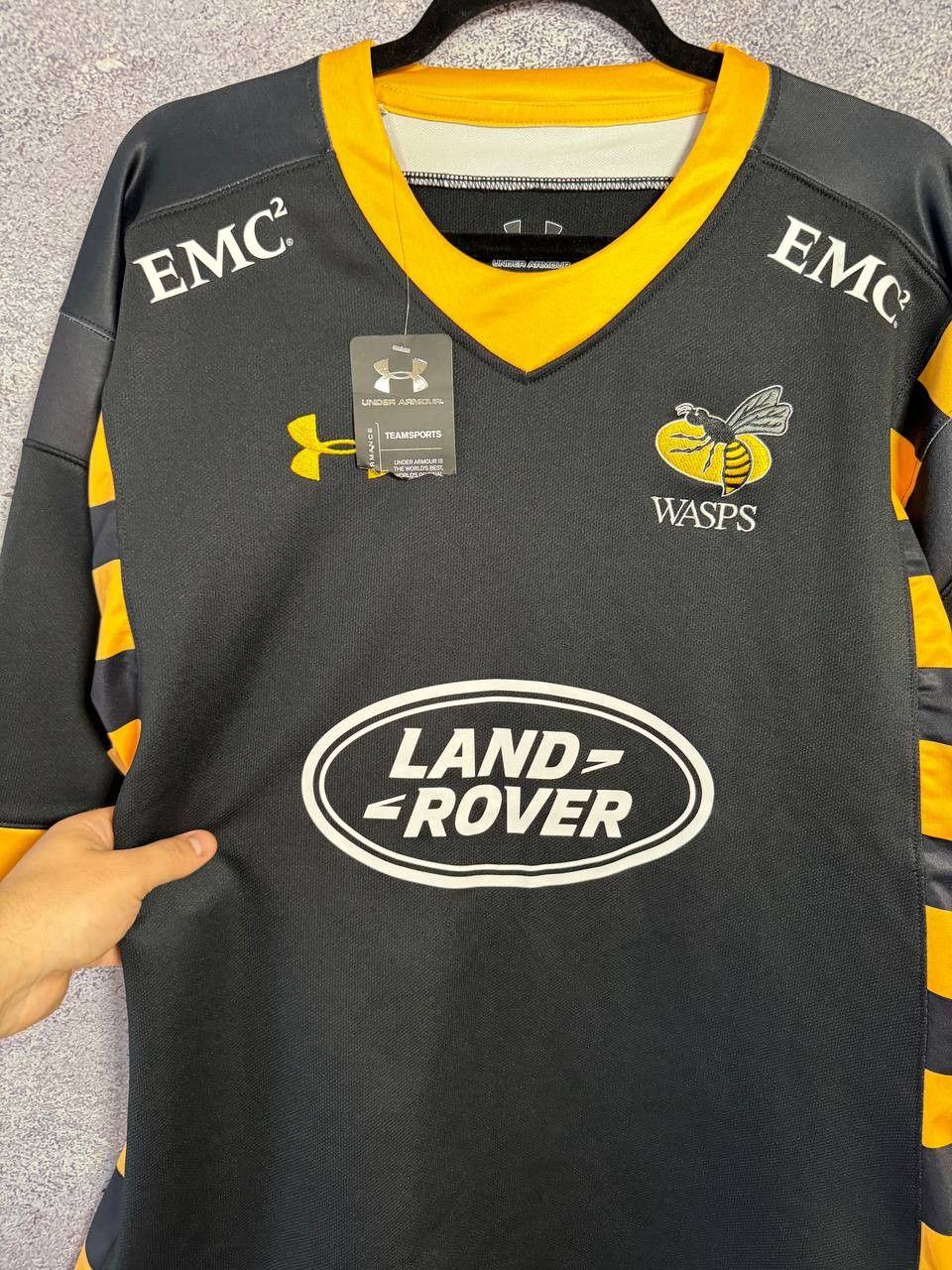 Under Armour Wasps Rugby Shirt XL Home 2015/16 Under Armour Jersey Size US XL / EU 56 / 4 - 8 Thumbnail