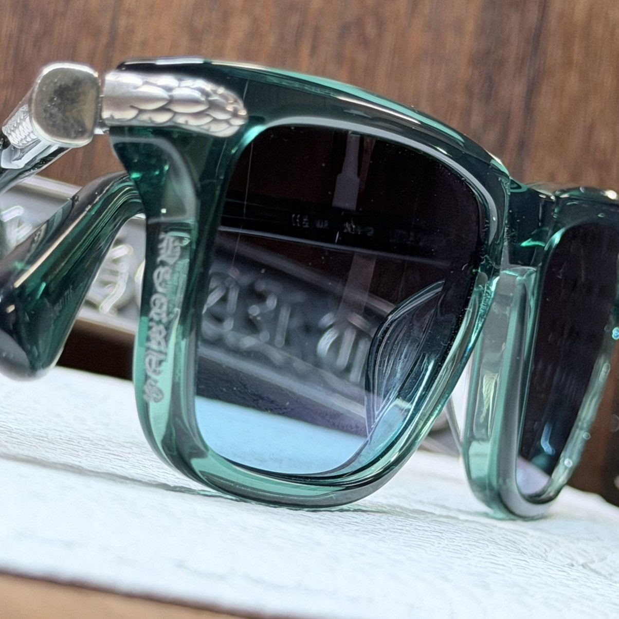 Chrome Hearts Chrome Hearts LITTLE DINGER 1/1 Sunglasses Size ONE SIZE - 14 Thumbnail