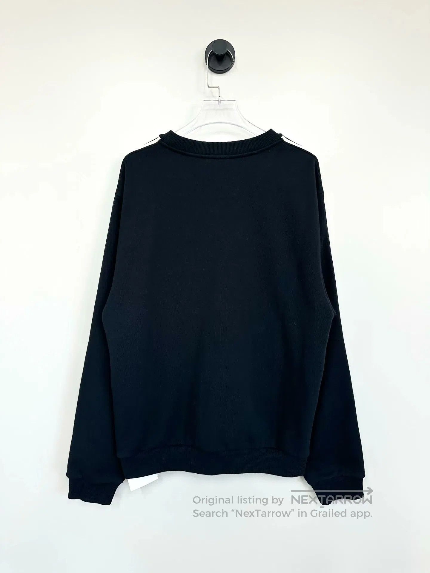 Celine CELINE Black Striped Letter Logo Long-sleeve Hoodie| Size US S / EU 44-46 / 1 - 2 Thumbnail