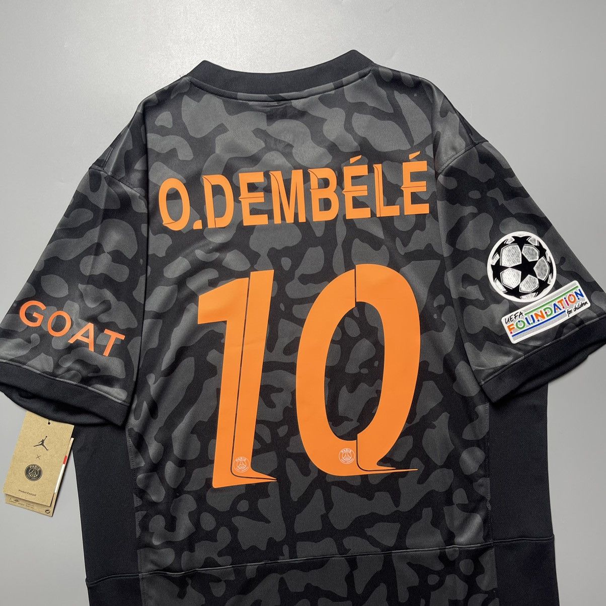 Nike PSG NIKE 2023/2024 FOOTBALL SOCCER THIRD JERSEY #10 DEMBELE Size US L / EU 52-54 / 3 - 7 Thumbnail