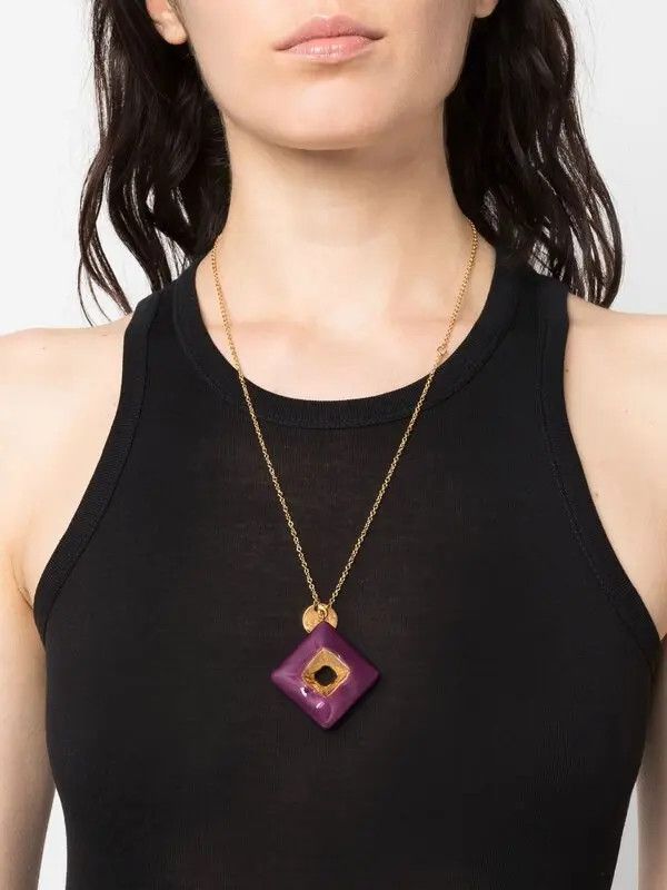 Marni o1y1125 Size : OS / Necklace in Garnet/Gold Size ONE SIZE - 3 Thumbnail