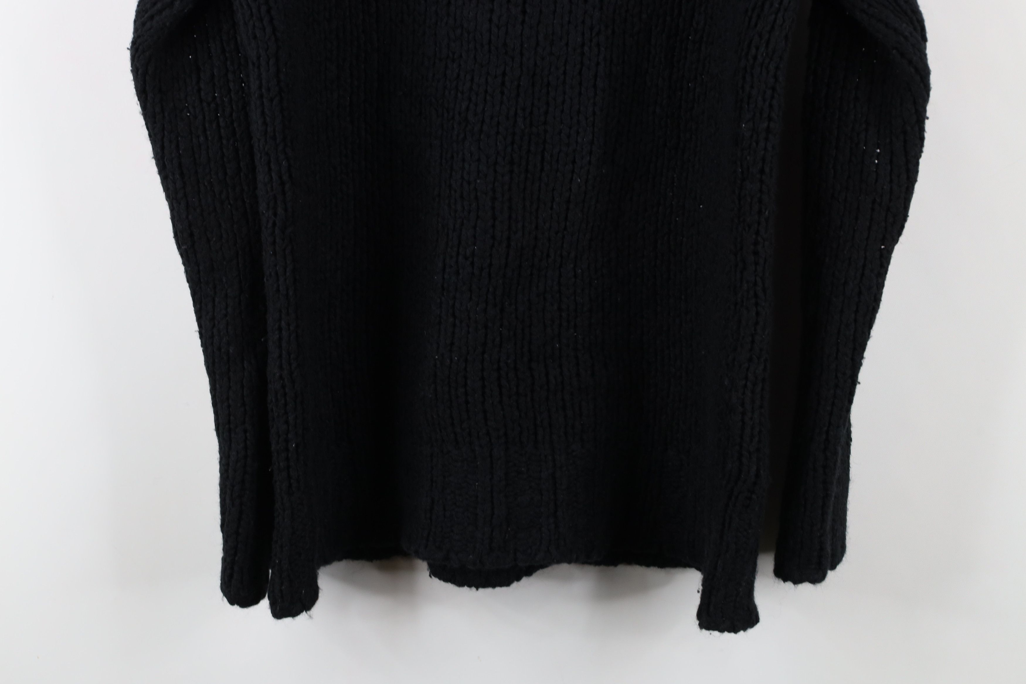 Vintage Vintage 90s Streetwear Chunky Ribbed Knit Mock Neck Sweater Size L / US 10 / IT 46 - 8 Thumbnail