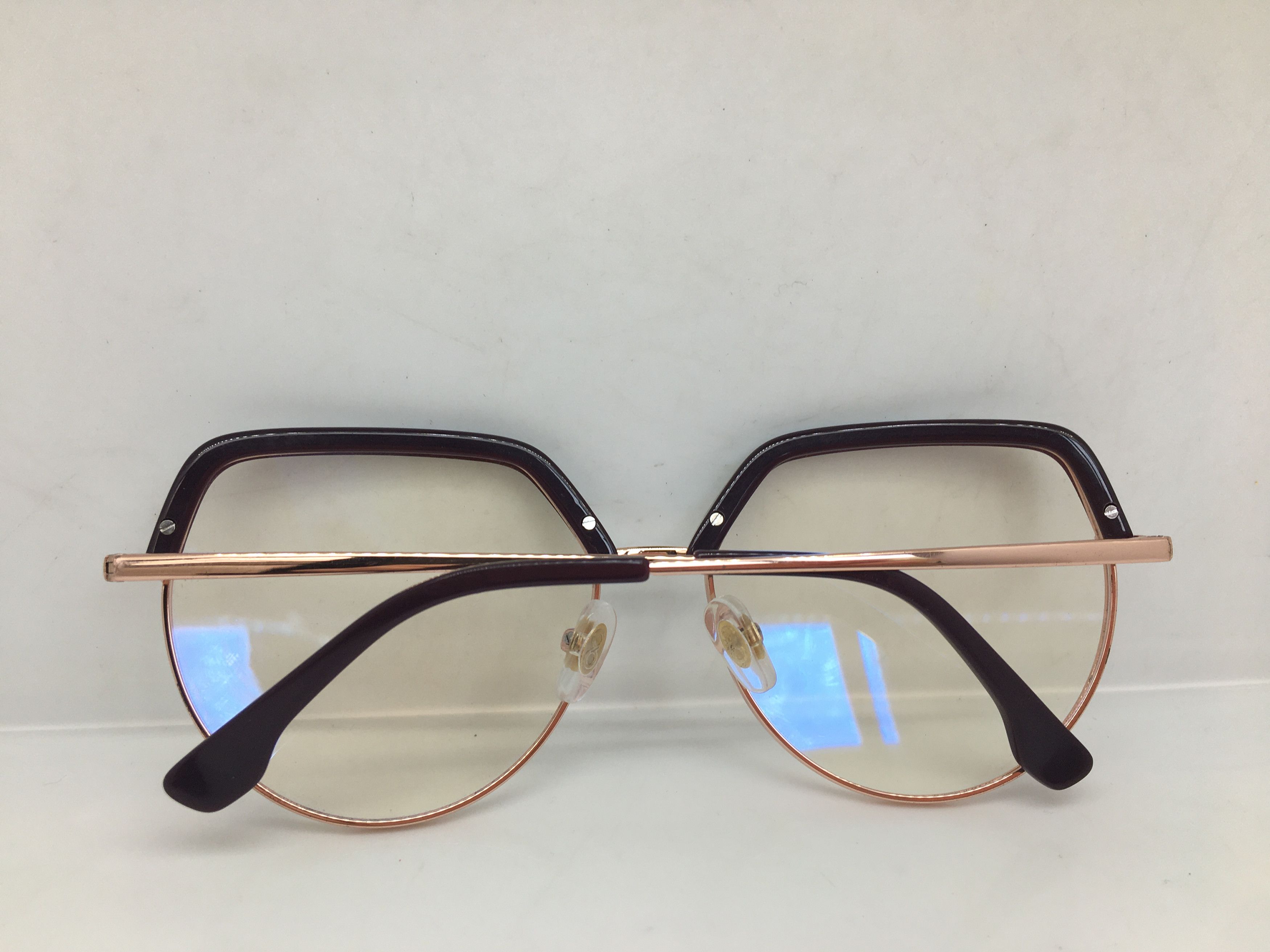 Other Brown Gold Cateye Eyeglasses Frame Size ONE SIZE - 7 Thumbnail
