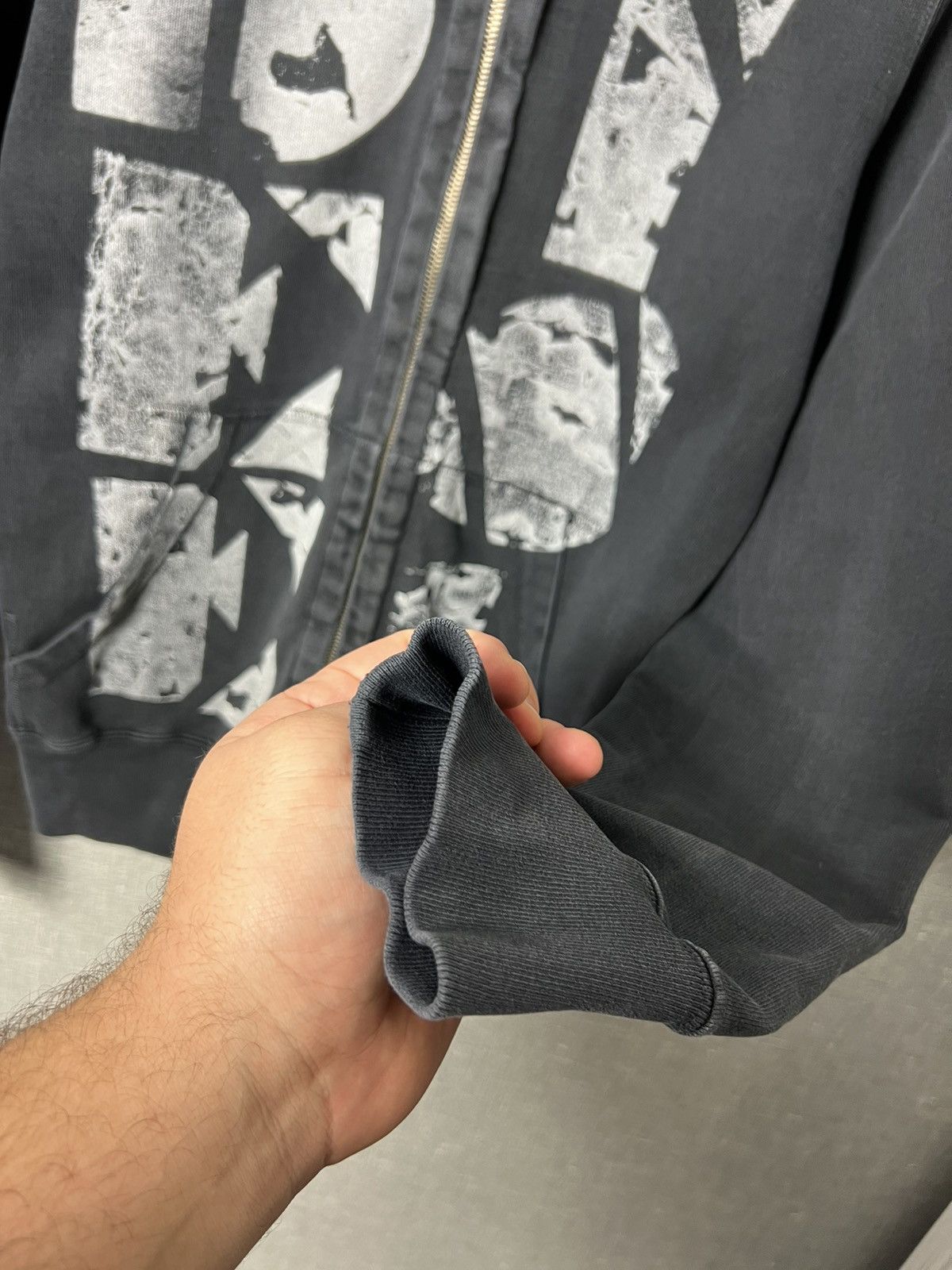Diesel Rare Vintage Diesel Garment Died Big Logo Zip Up Hoodie Size US M / EU 48-50 / 2 - 12 Thumbnail