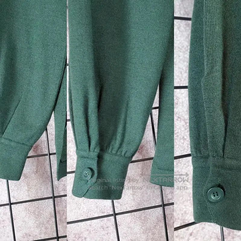 Dior Dior Sports Green Wool Blend Long Sleeve Top . Size M / US 6-8 / IT 42-44 - 7 Thumbnail