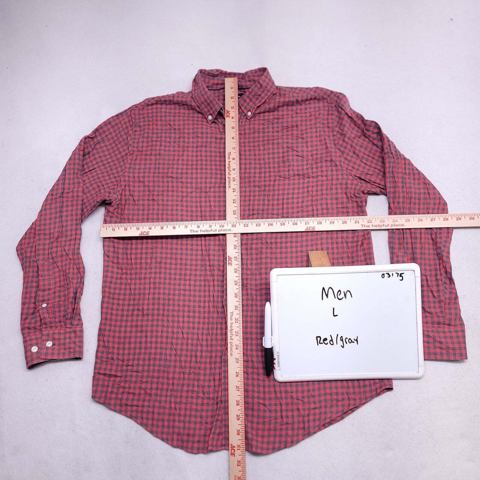 Croft & Barrow Croft & Barrow Tartan Flannel Shirt Mens Size Large L Red Size US L / EU 52-54 / 3 - 6 Thumbnail