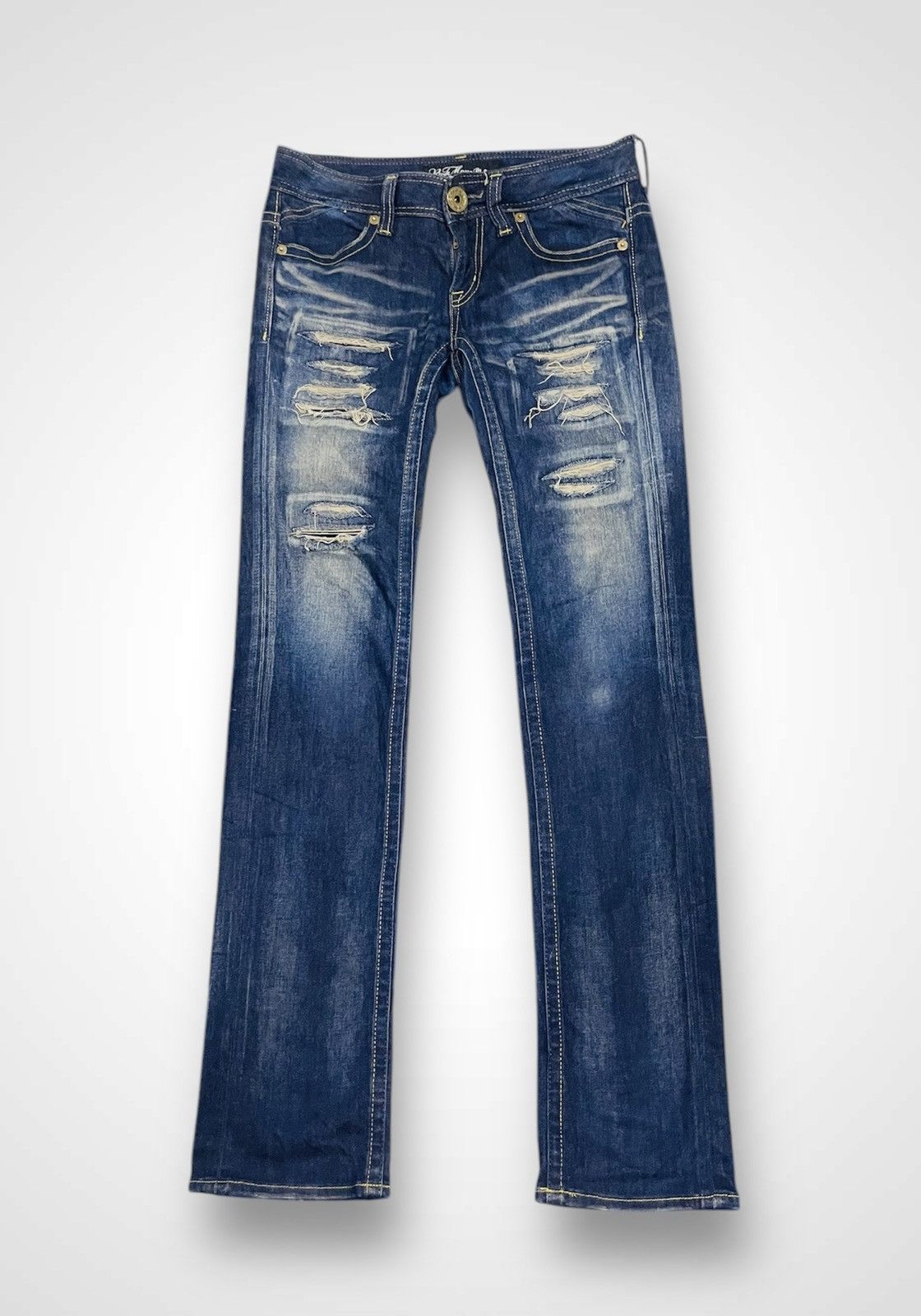 Japanese Brand × Jean Rush Hour Platina Flare Jeans (16) Size 31" - 1 Thumbnail