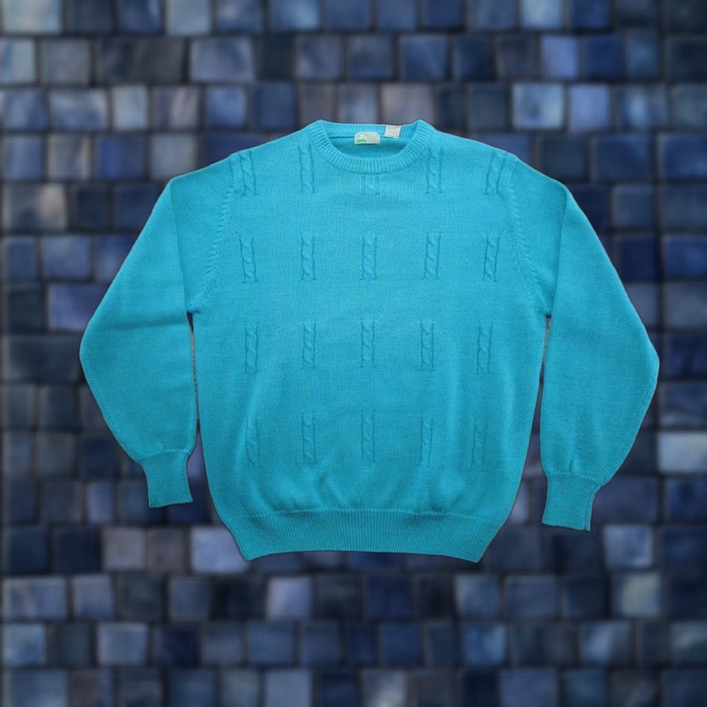 Vintage VINTAGE Pebble Ridge Golf Cable Knit Pullover Blue Sweater Men L Read Size US L / EU 52-54 / 3 - 1 Thumbnail